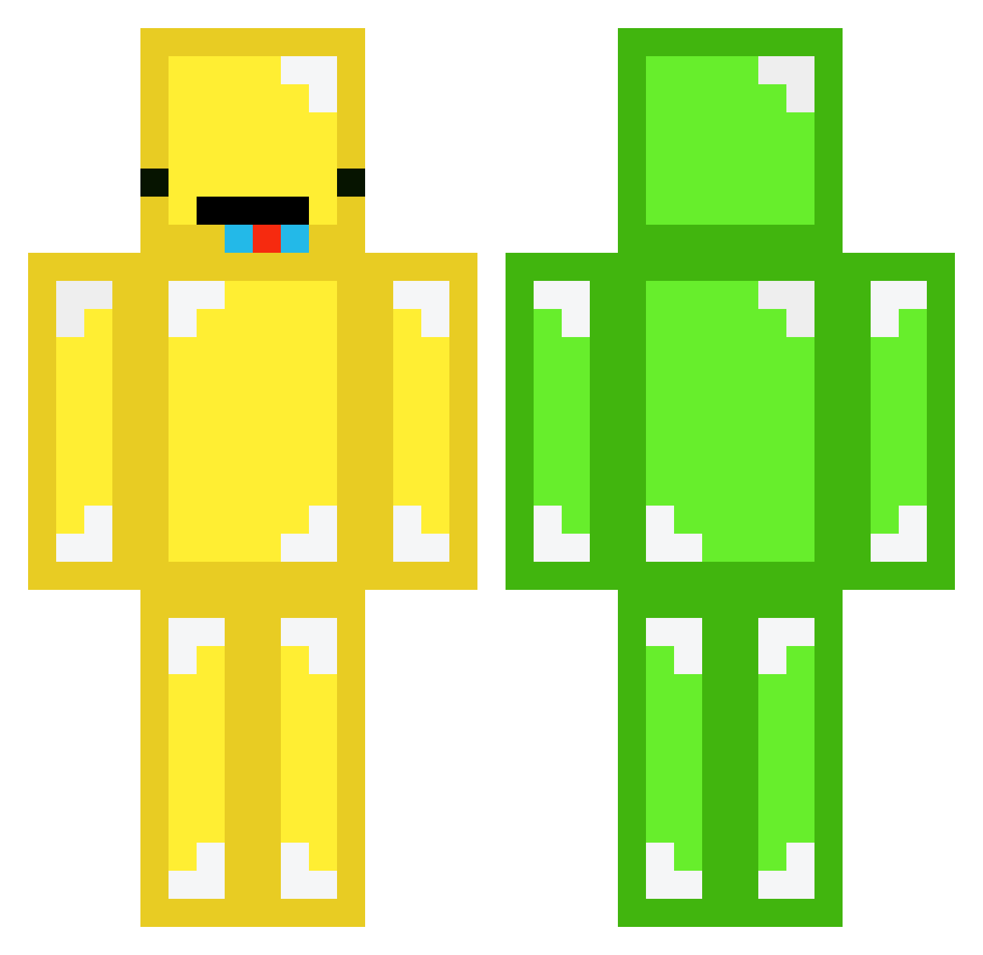 Broccoli_Soup Minecraft skin, front and back view