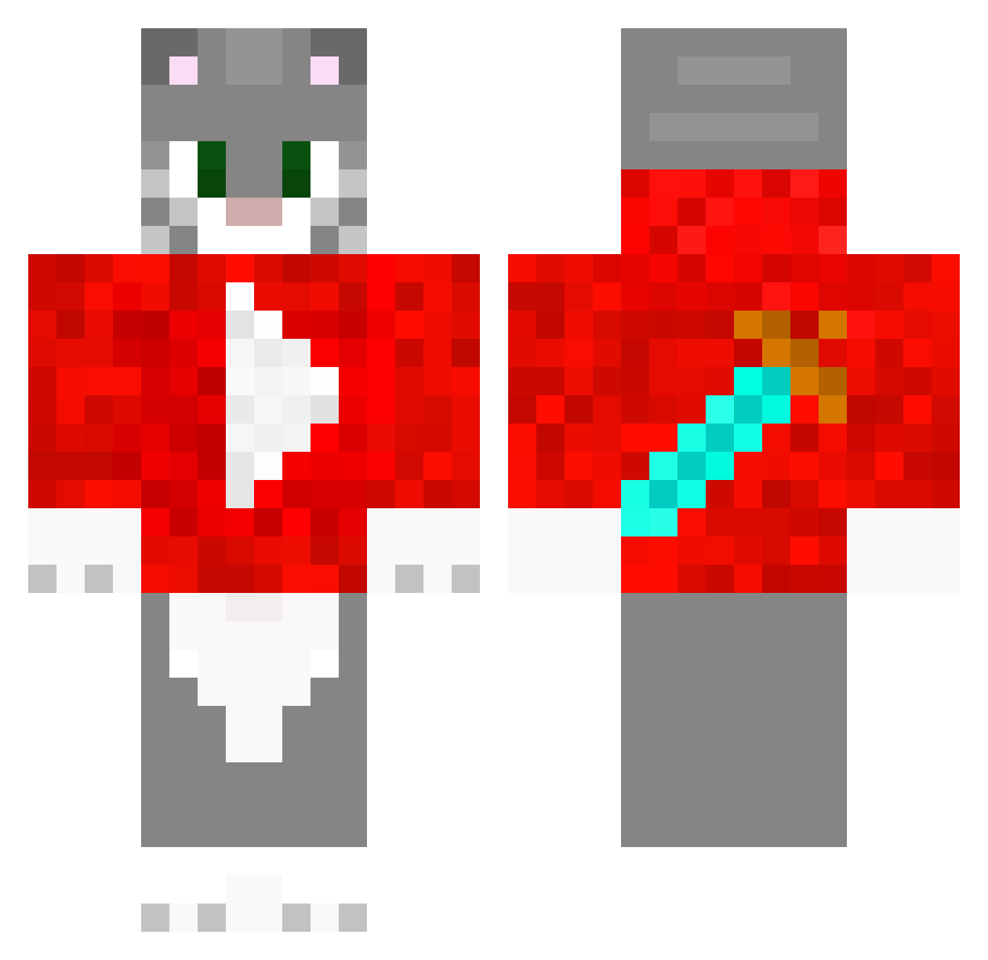 MrCatacularMC Minecraft skin, front and back view
