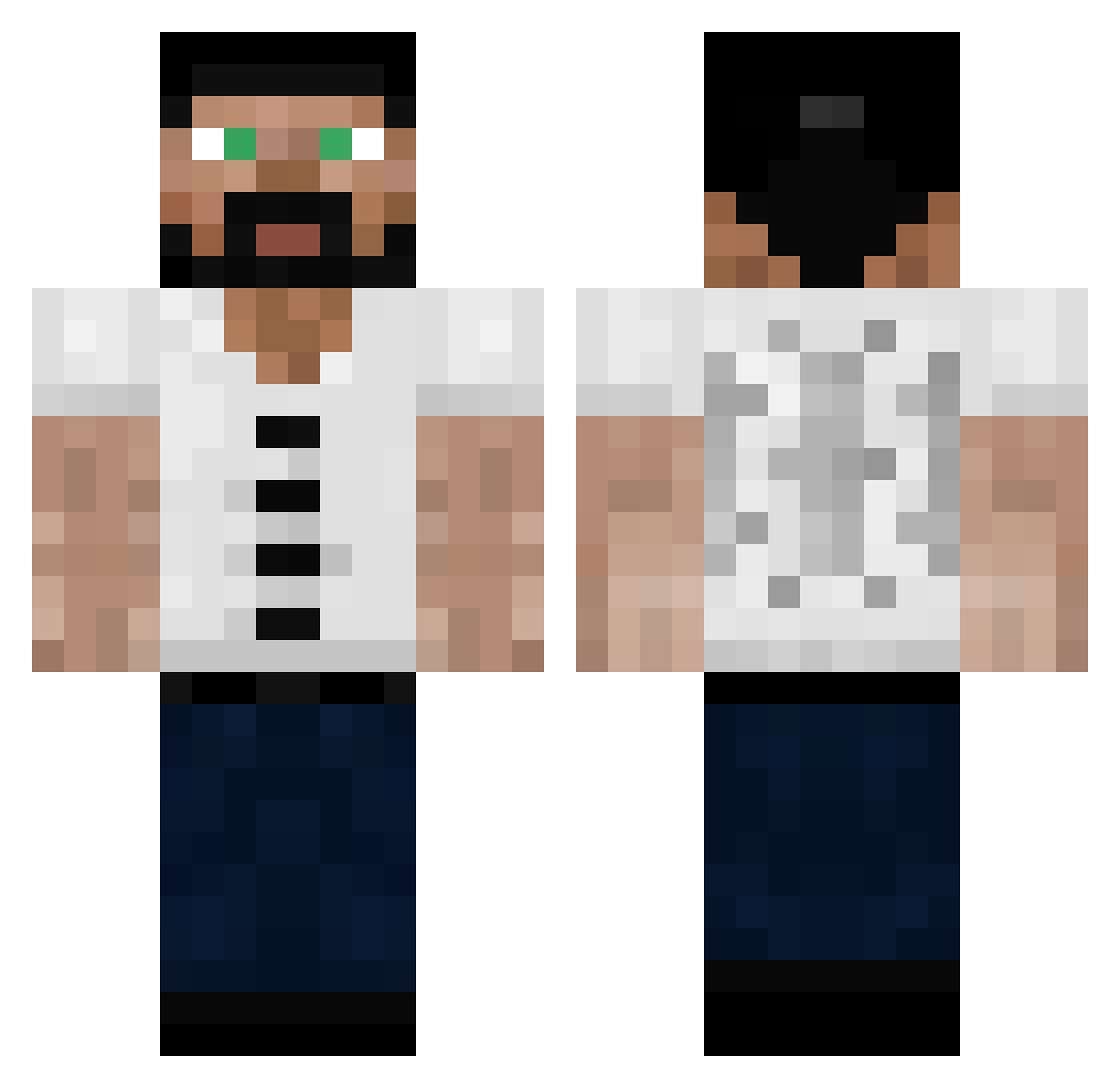 SpArroW Minecraft skin, front and back view