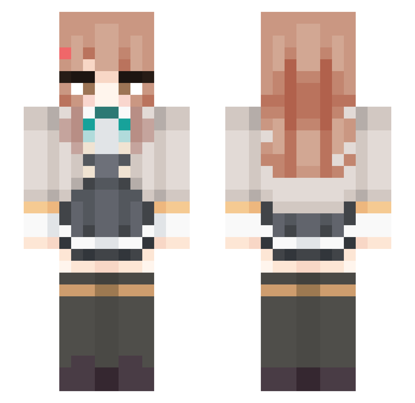 The_LukasMC Minecraft skin, front and back view