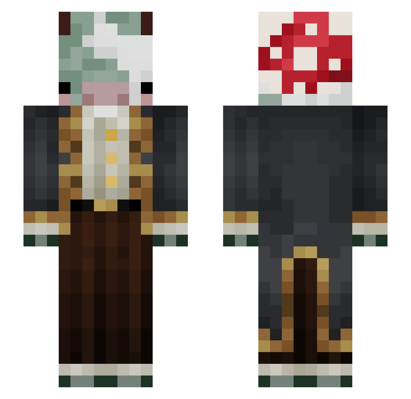 AvaritiaDeArmia Minecraft skin, front and back view