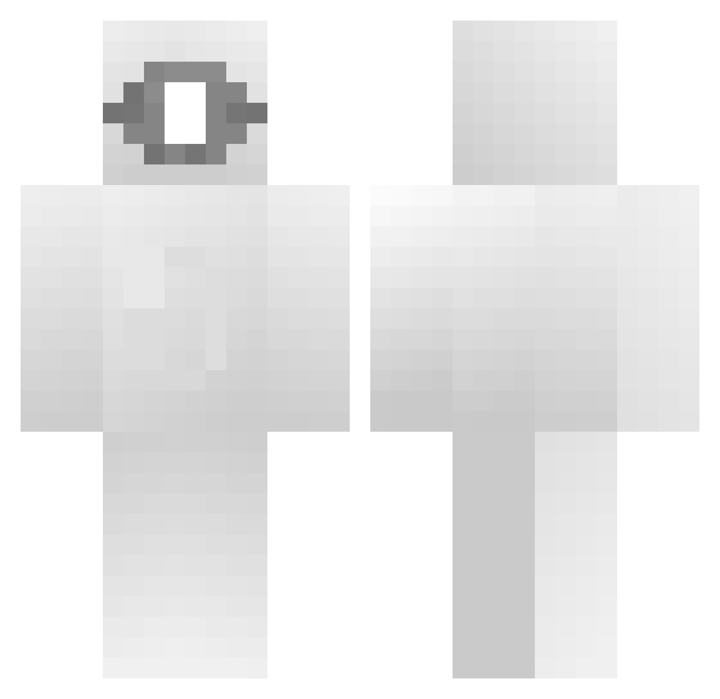 ZatsOFC Minecraft skin, front and back view