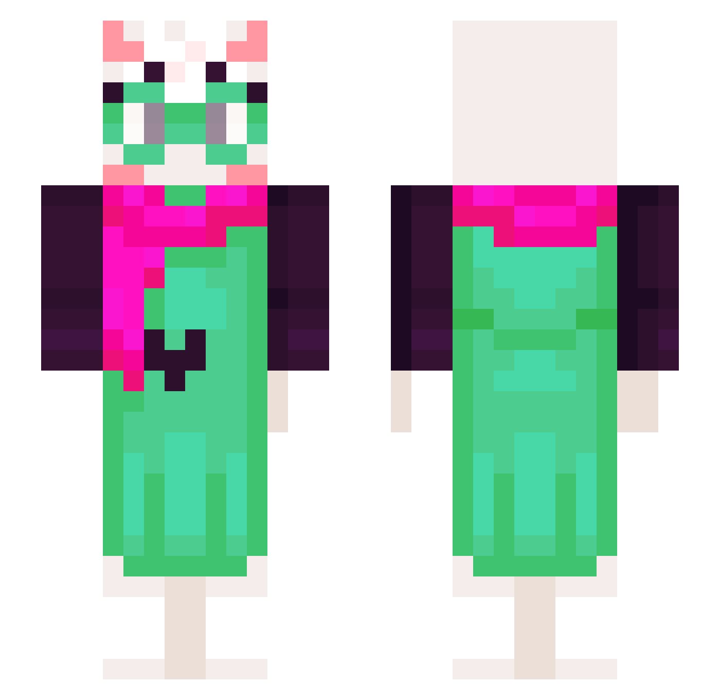 0iO_ Minecraft skin, front and back view