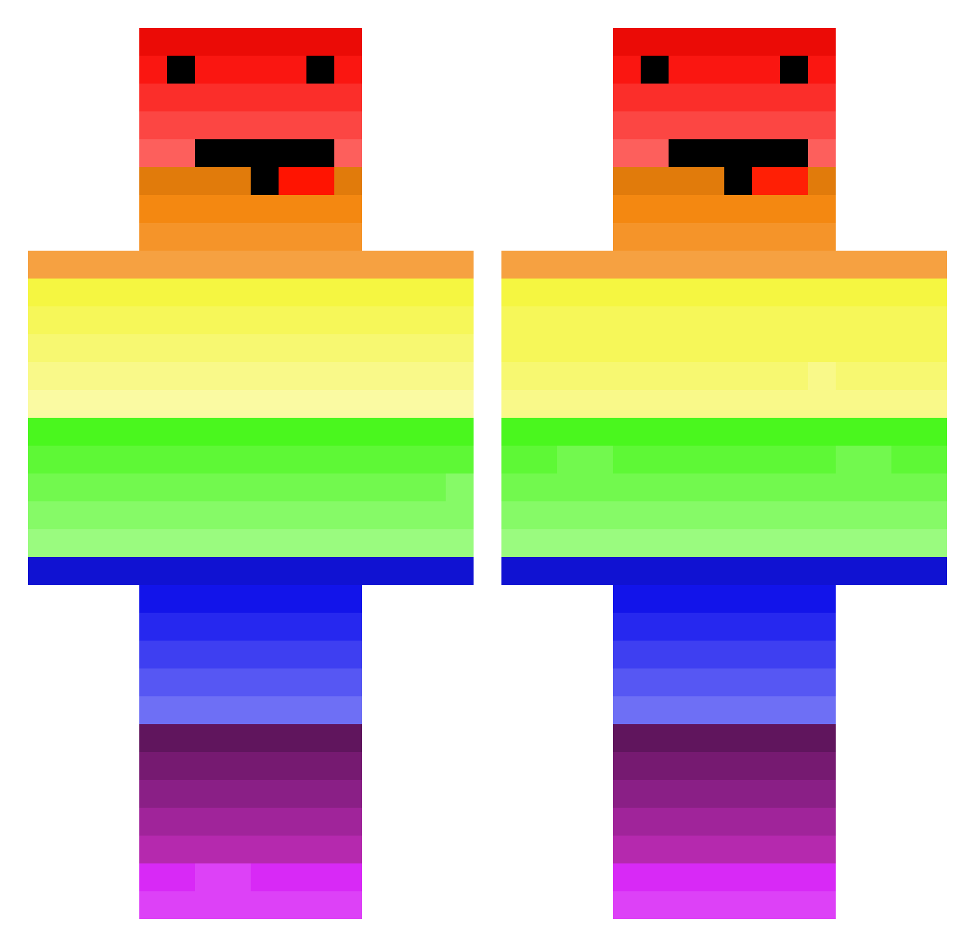 E2E_ING_K1MorinG Minecraft skin, front and back view