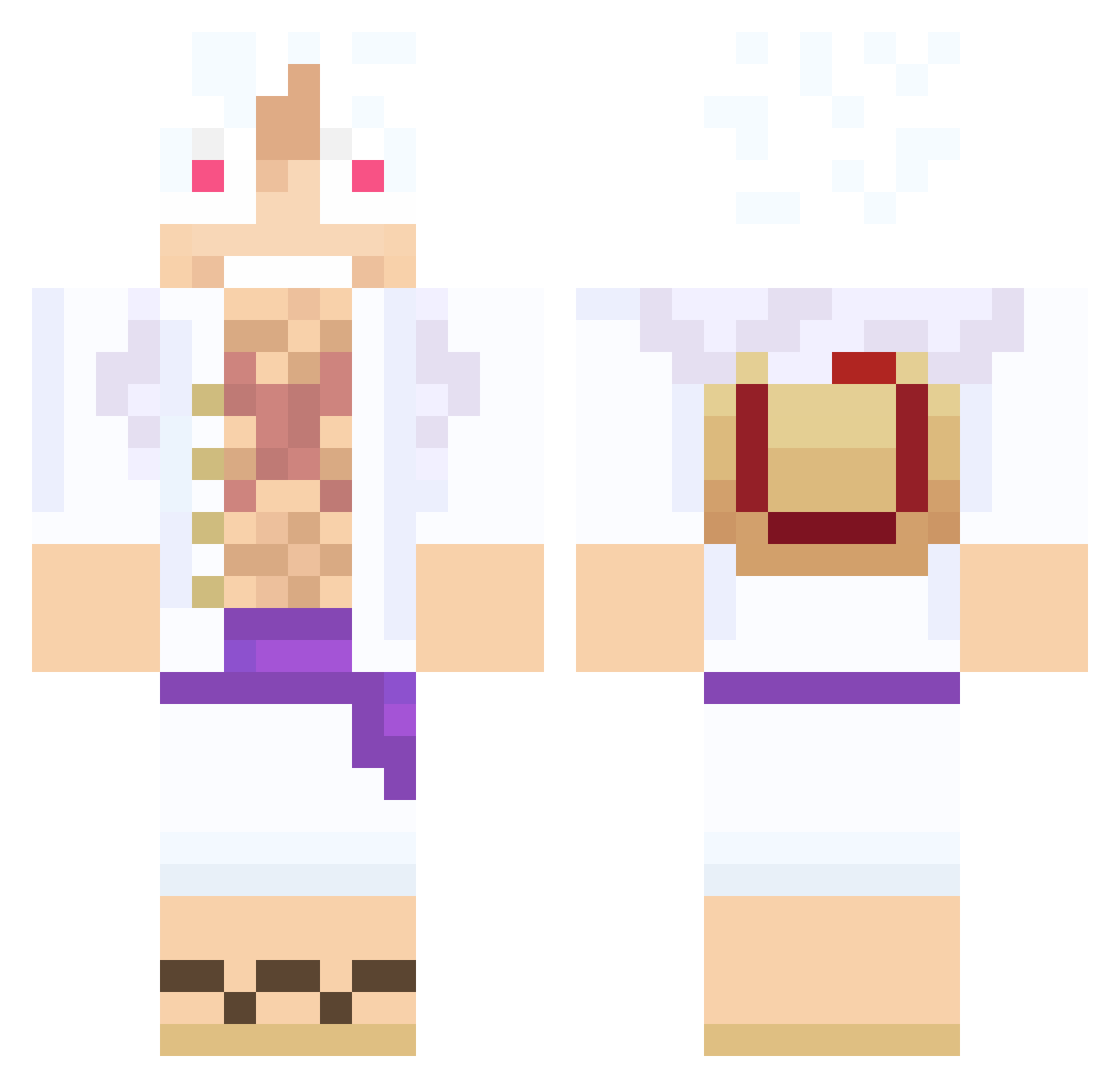 ChriPRO75 Minecraft skin, front and back view
