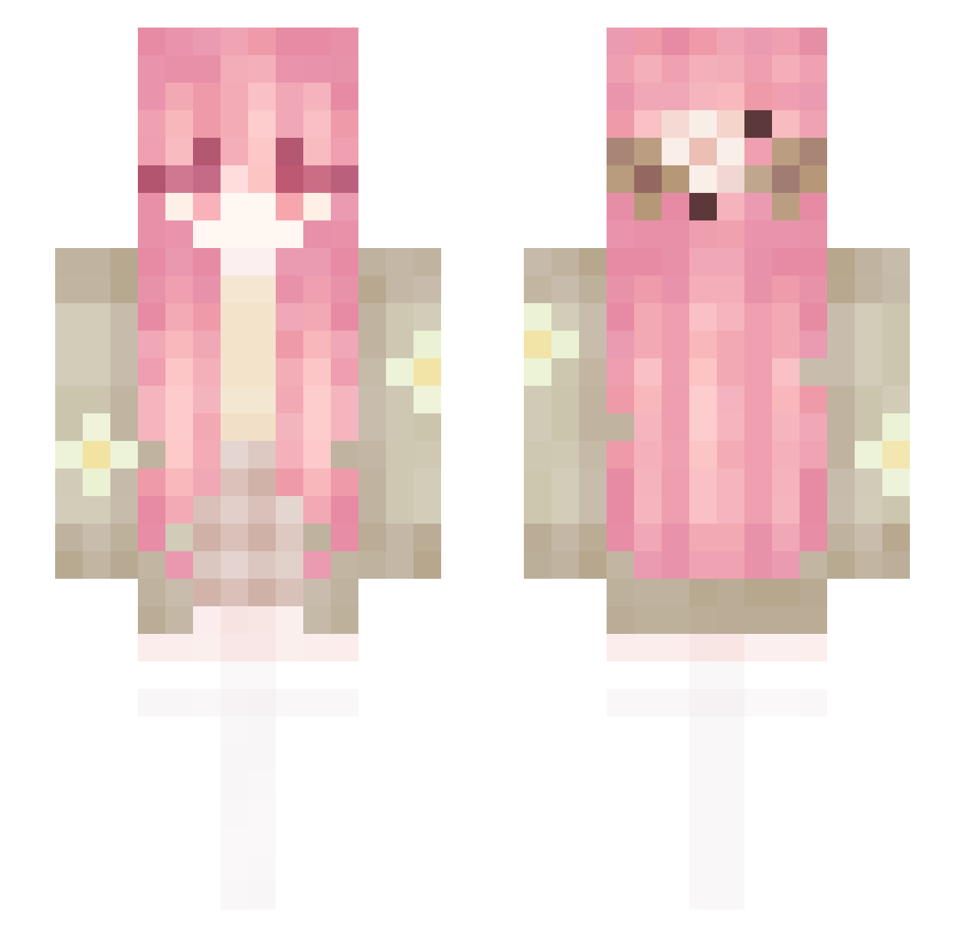 manezinhodailha Minecraft skin, front and back view