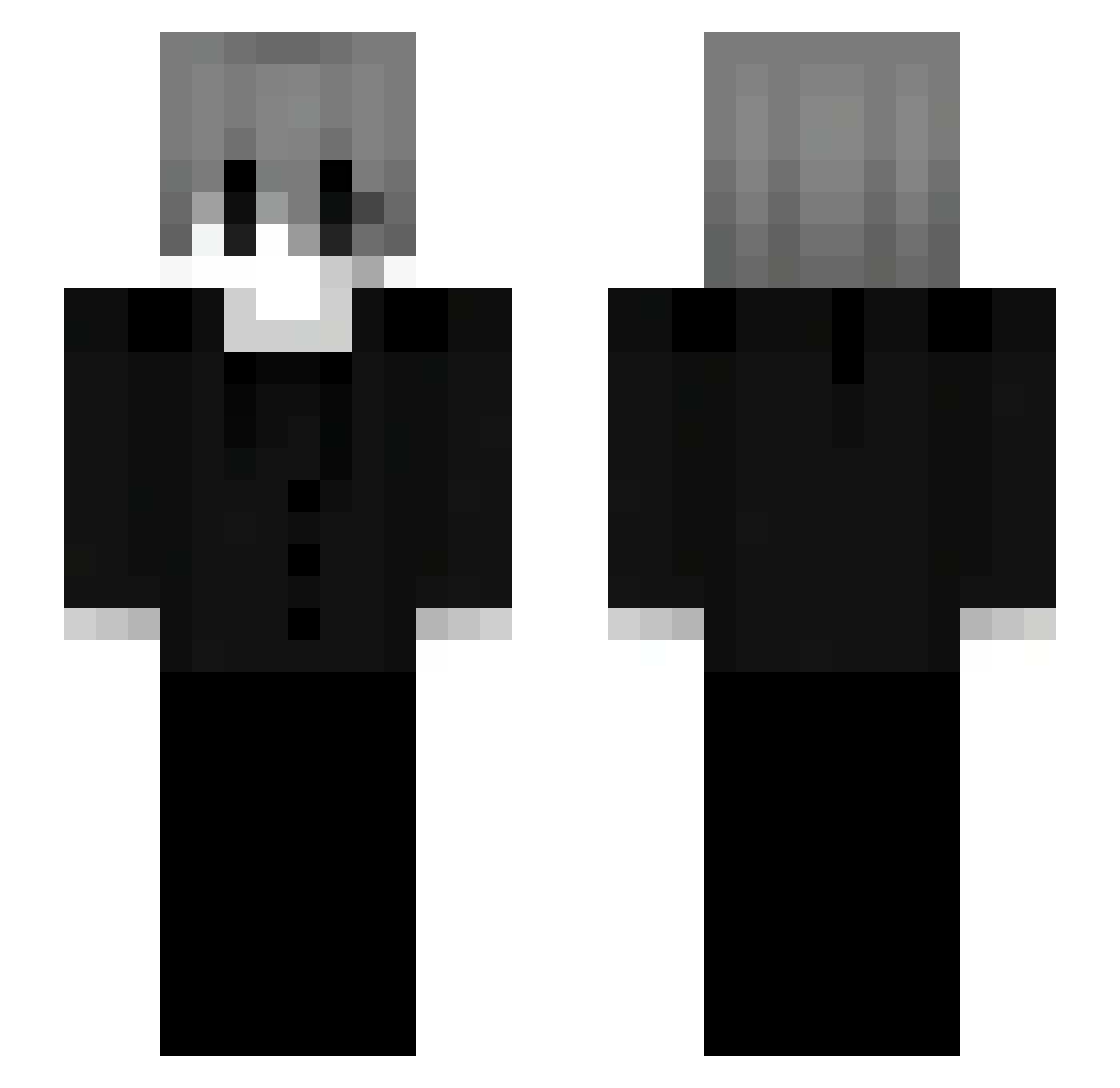 skirixonekk Minecraft skin, front and back view