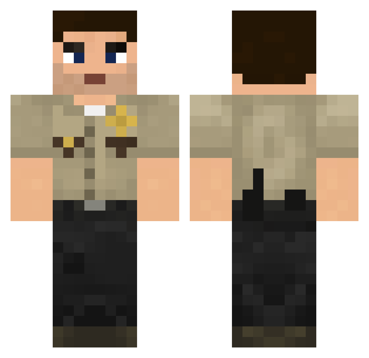 SrMark_ Minecraft skin, front and back view