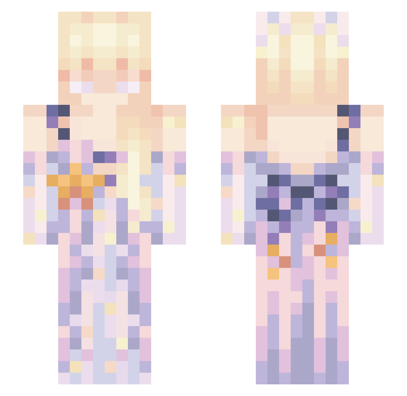 Mooshroom_2002 Minecraft skin, front and back view