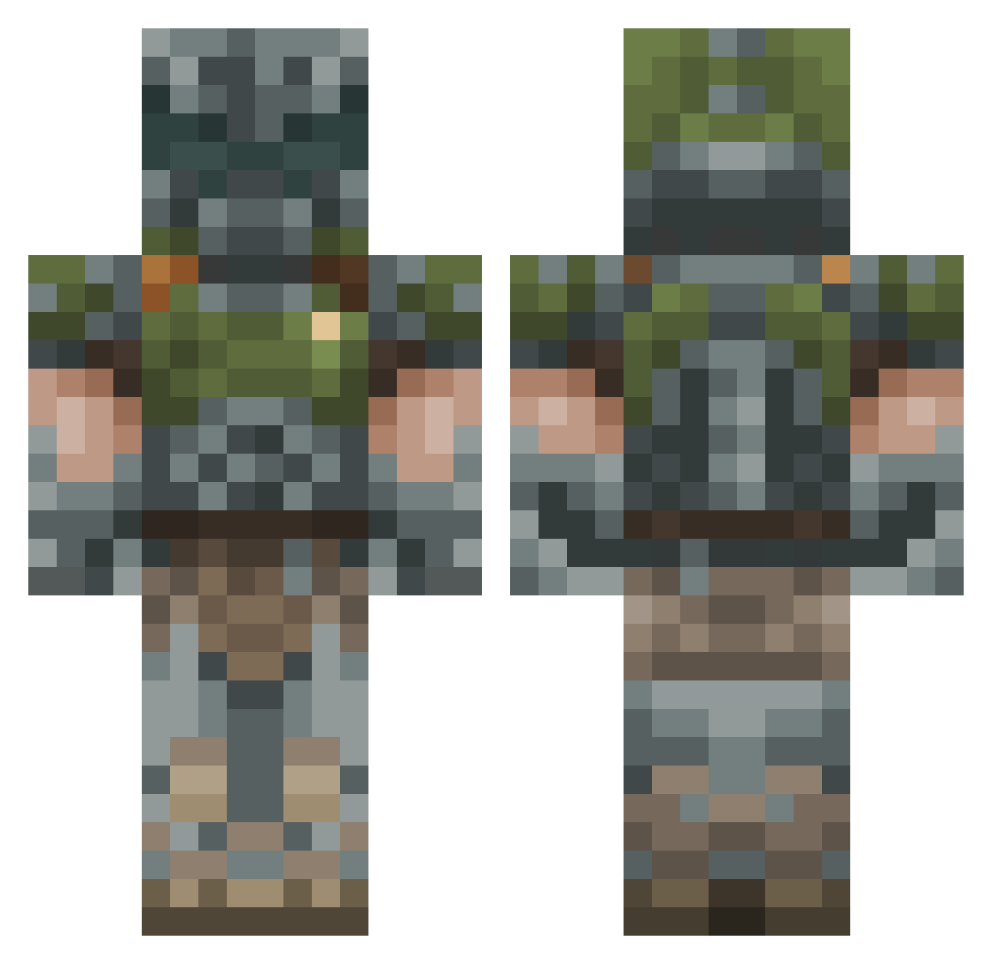 Sly_GME Minecraft skin, front and back view