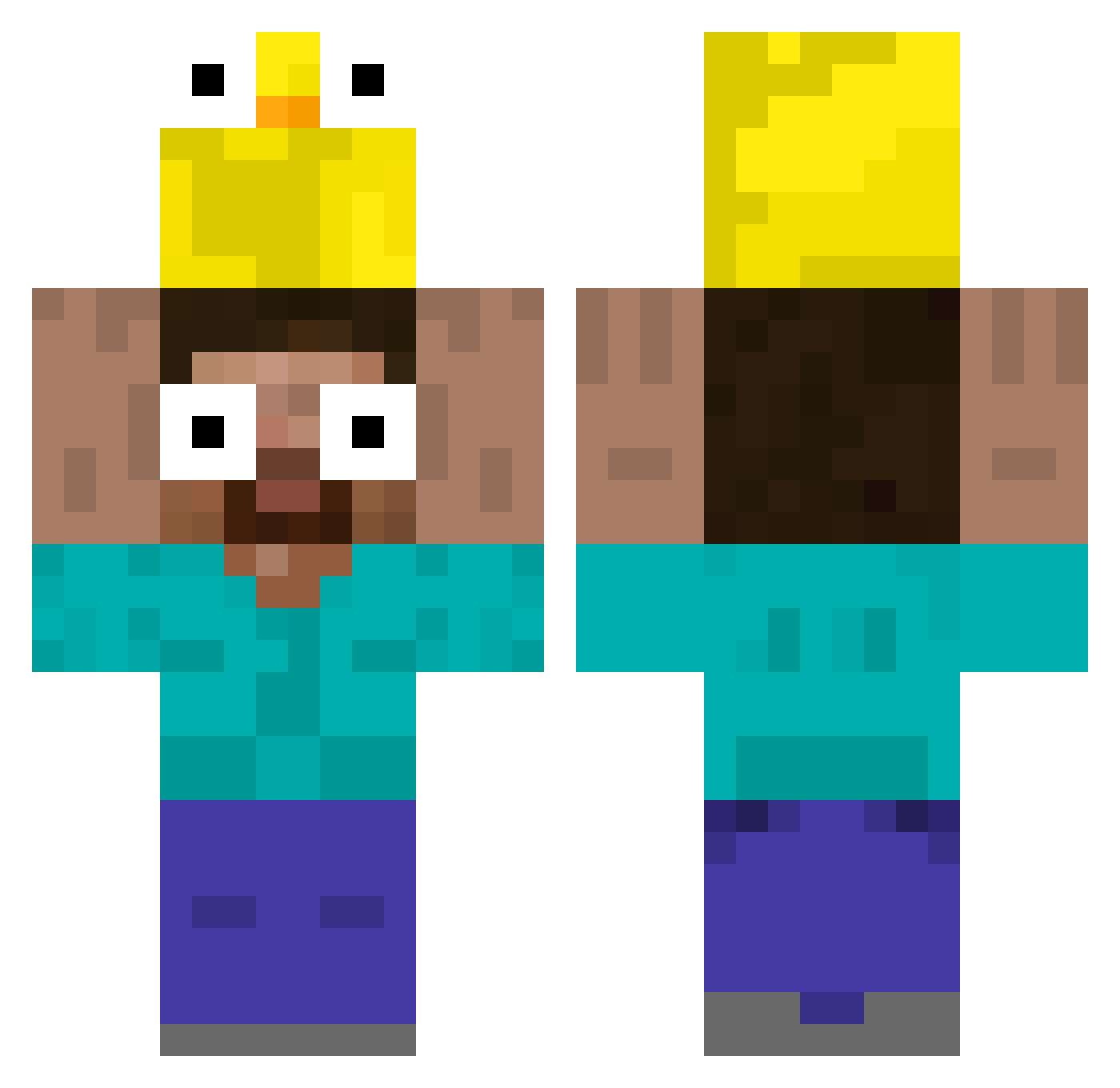 szwynszo Minecraft skin, front and back view