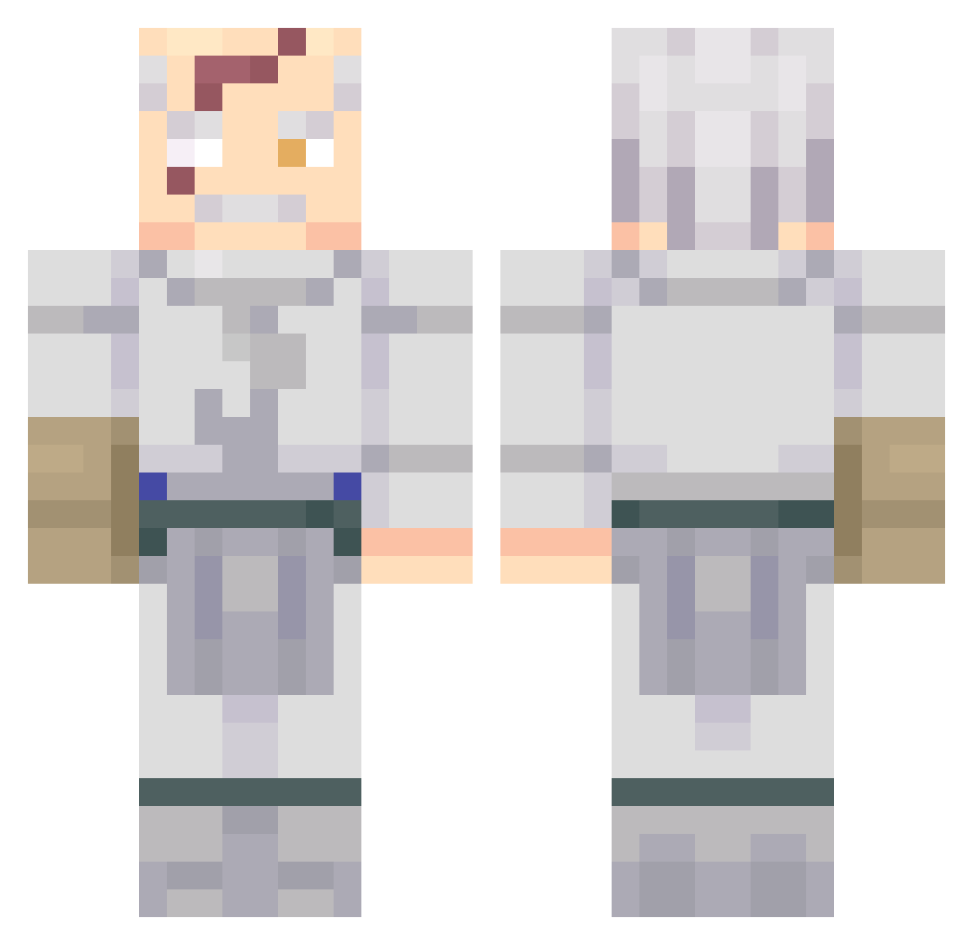 Stryker117 Minecraft skin, front and back view