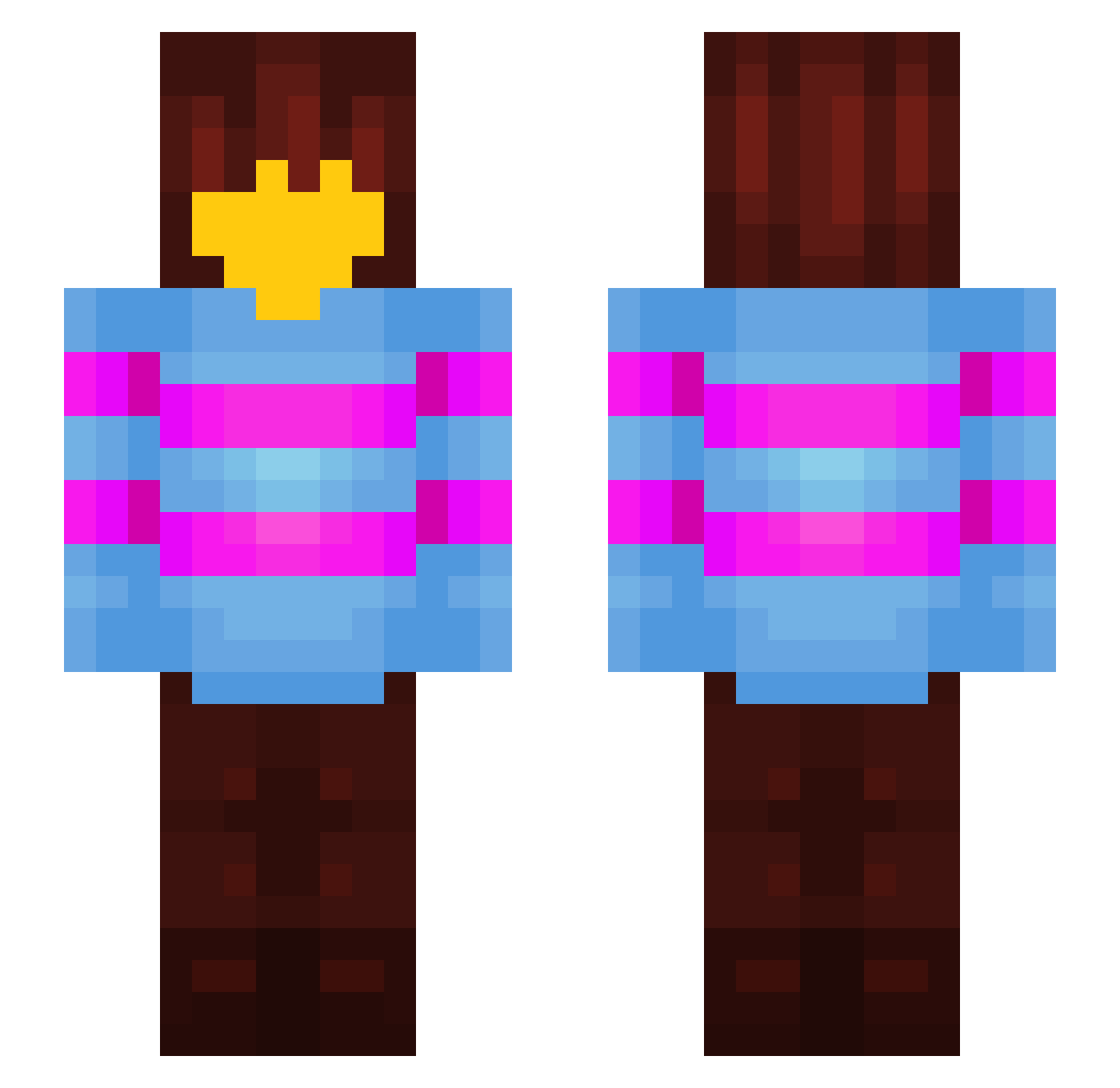eoka67 Minecraft skin, front and back view