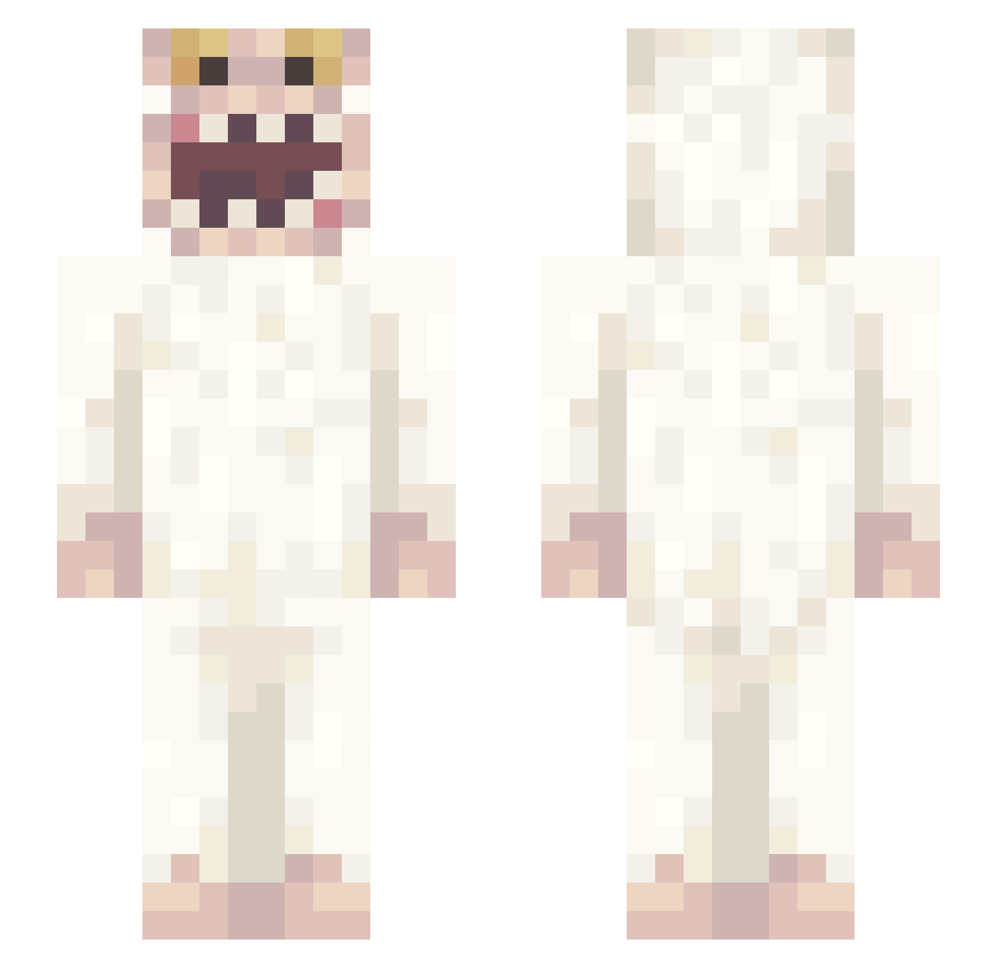 crikeyitsamushrm Minecraft skin, front and back view
