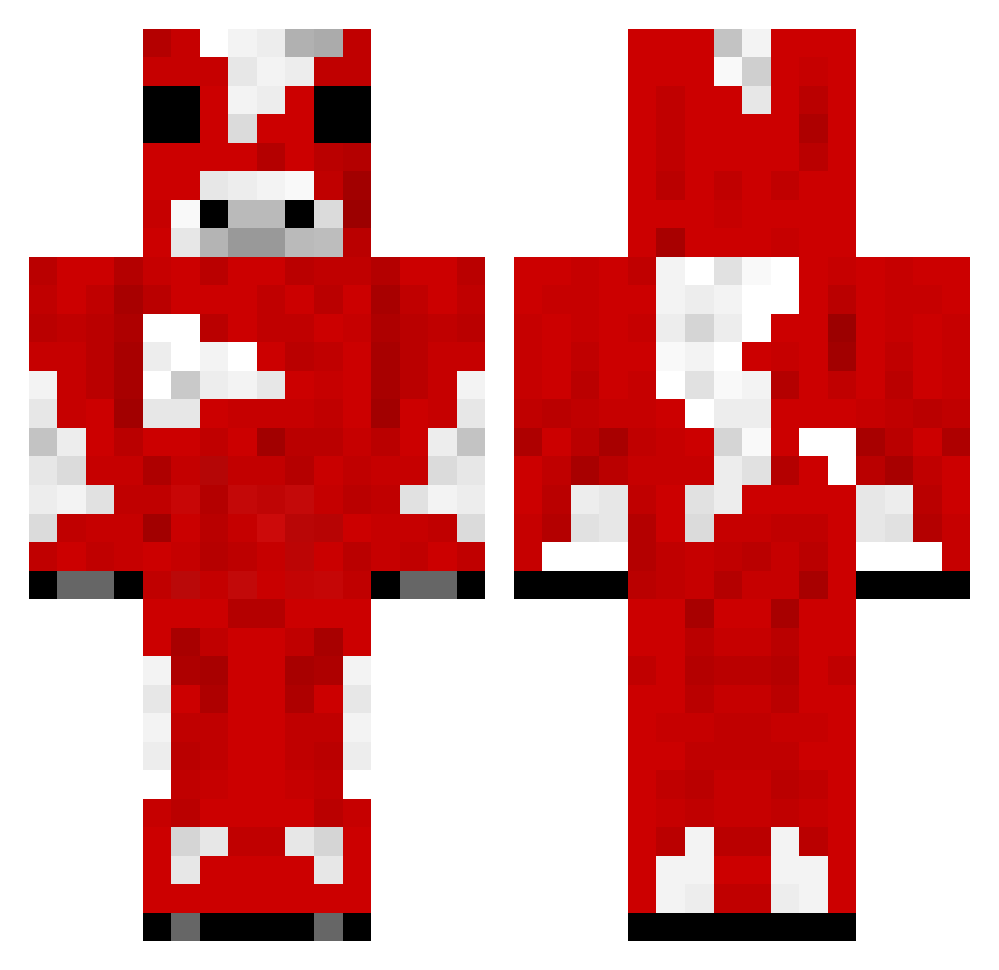 Kywiii Minecraft skin, front and back view