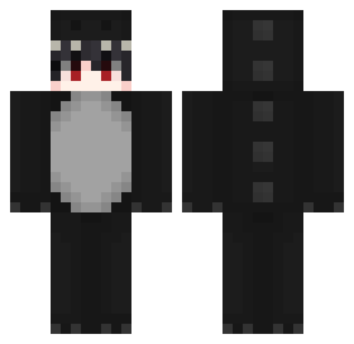 JorgeSaurio_123 Minecraft skin, front and back view
