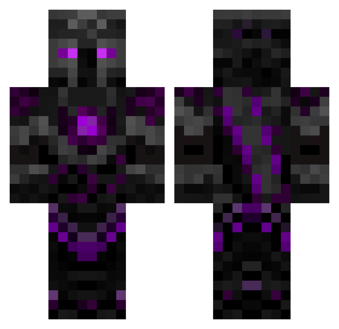 FndMatador Minecraft skin, front and back view