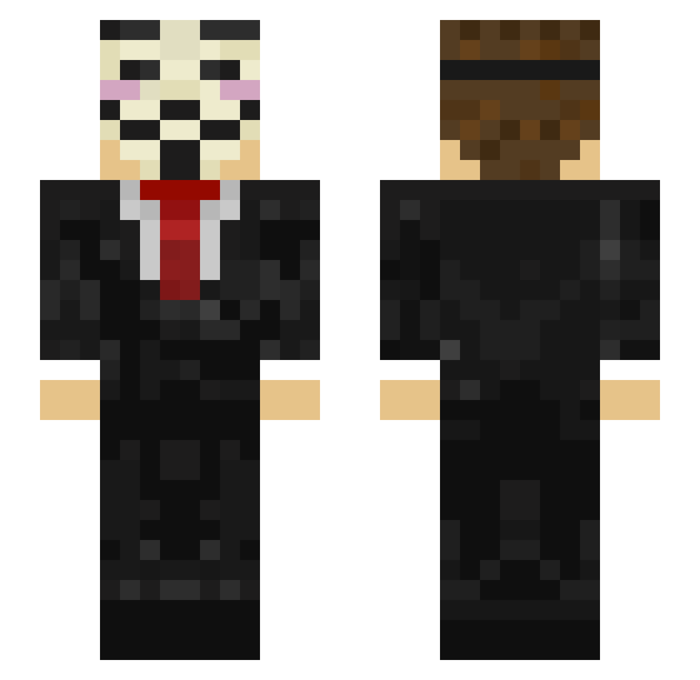 OG_Kalbasa Minecraft skin, front and back view