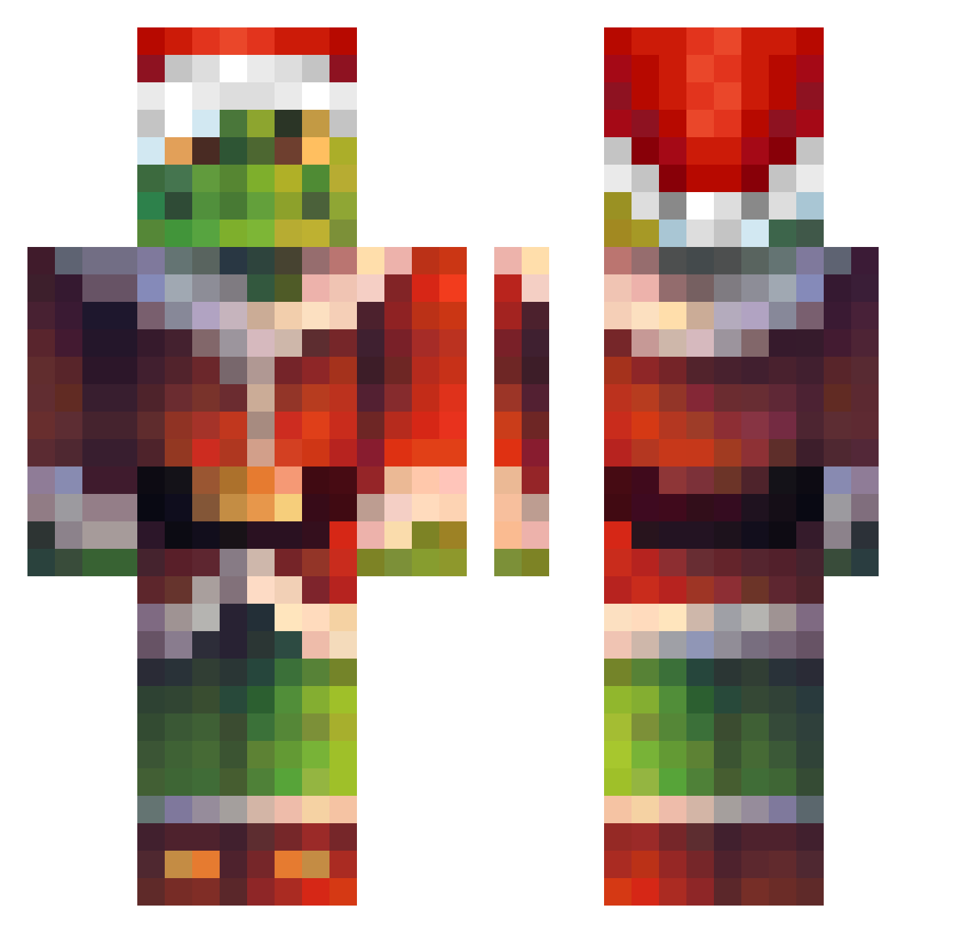 A_Kendo Minecraft skin, front and back view