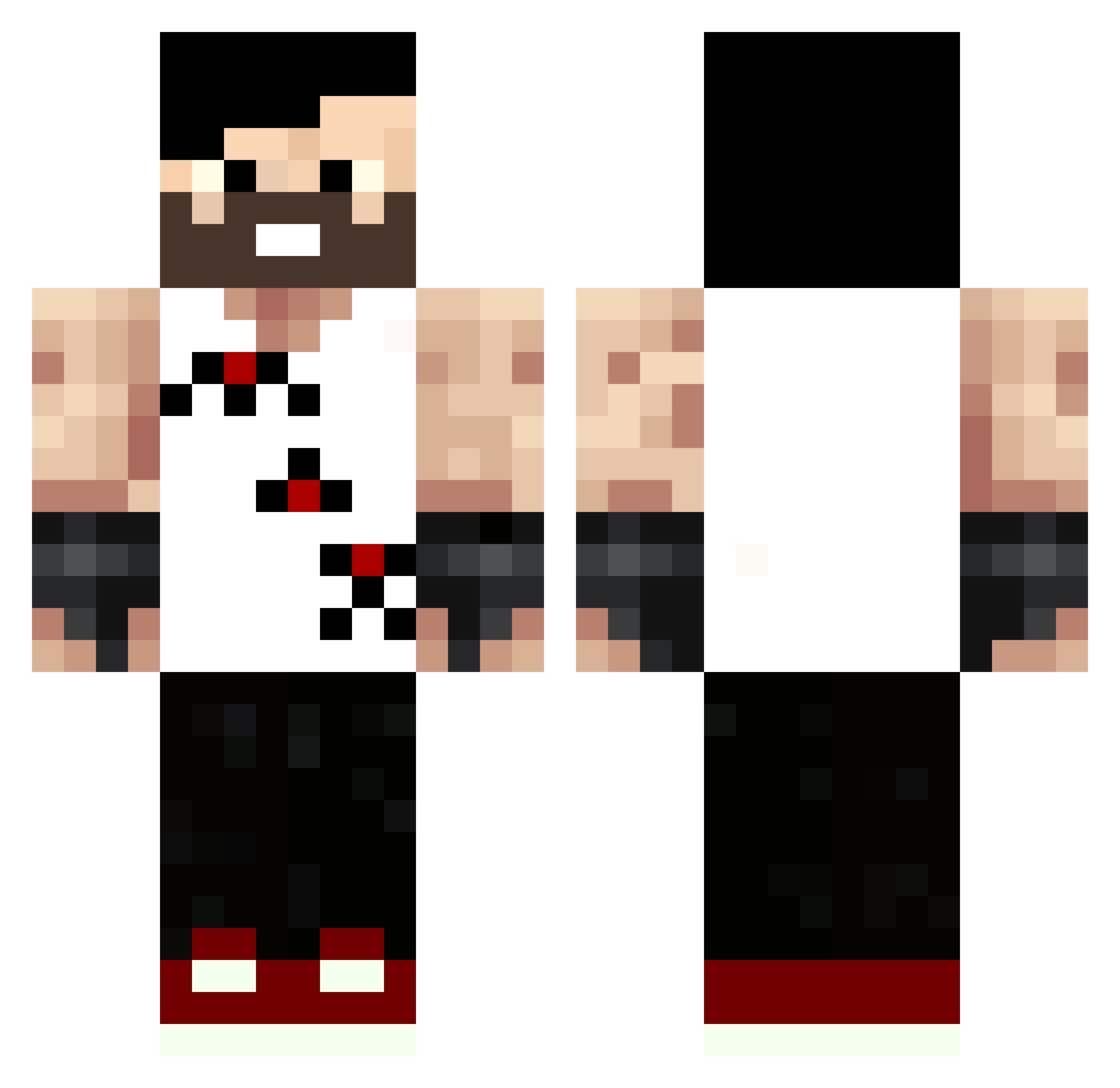 Davi_Mello1009 Minecraft skin, front and back view