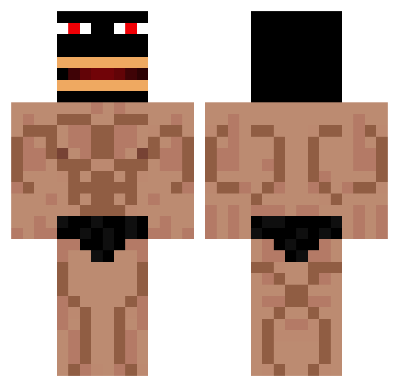 kermwick Minecraft skin, front and back view