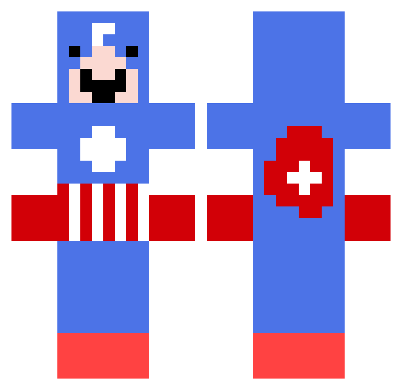 greenbeannnnnnnn Minecraft skin, front and back view
