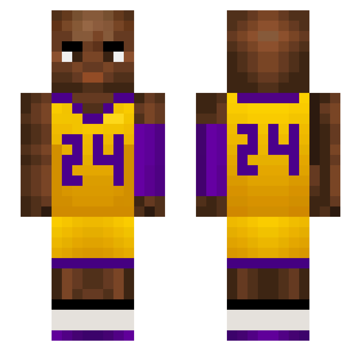FLASH6759 Minecraft skin, front and back view