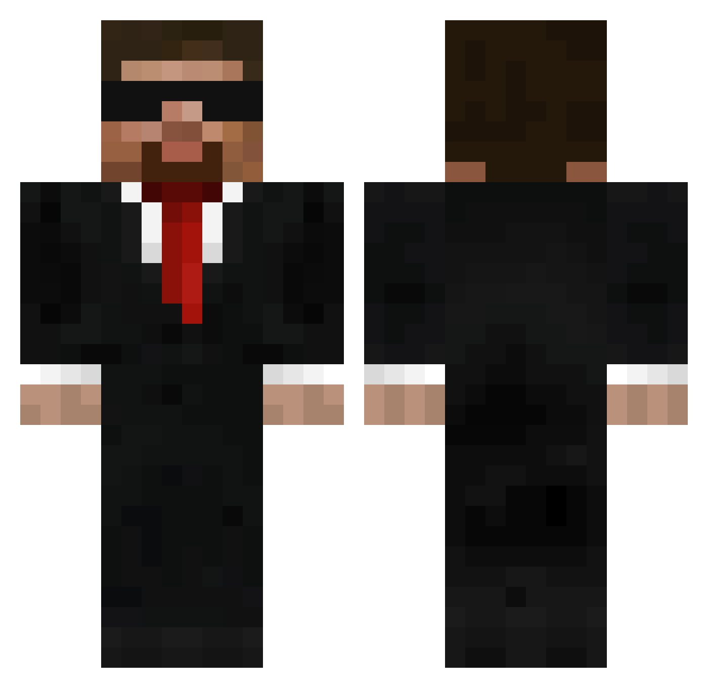 LucaSionDerEchte Minecraft skin, front and back view