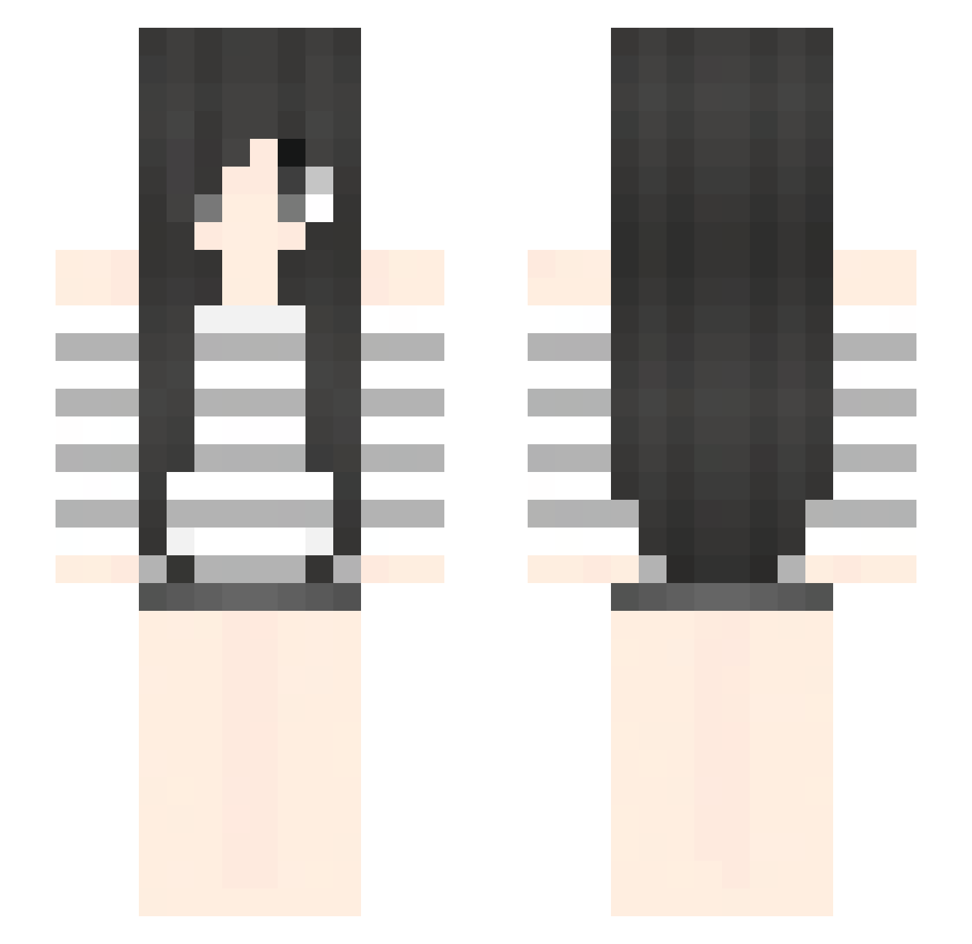 myje Minecraft skin, front and back view