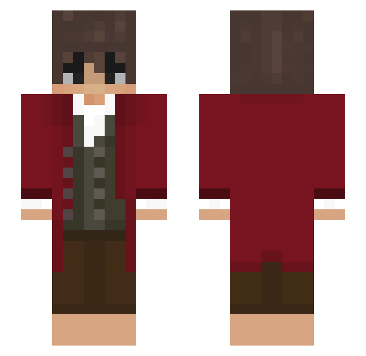 SiTothegood Minecraft skin, front and back view