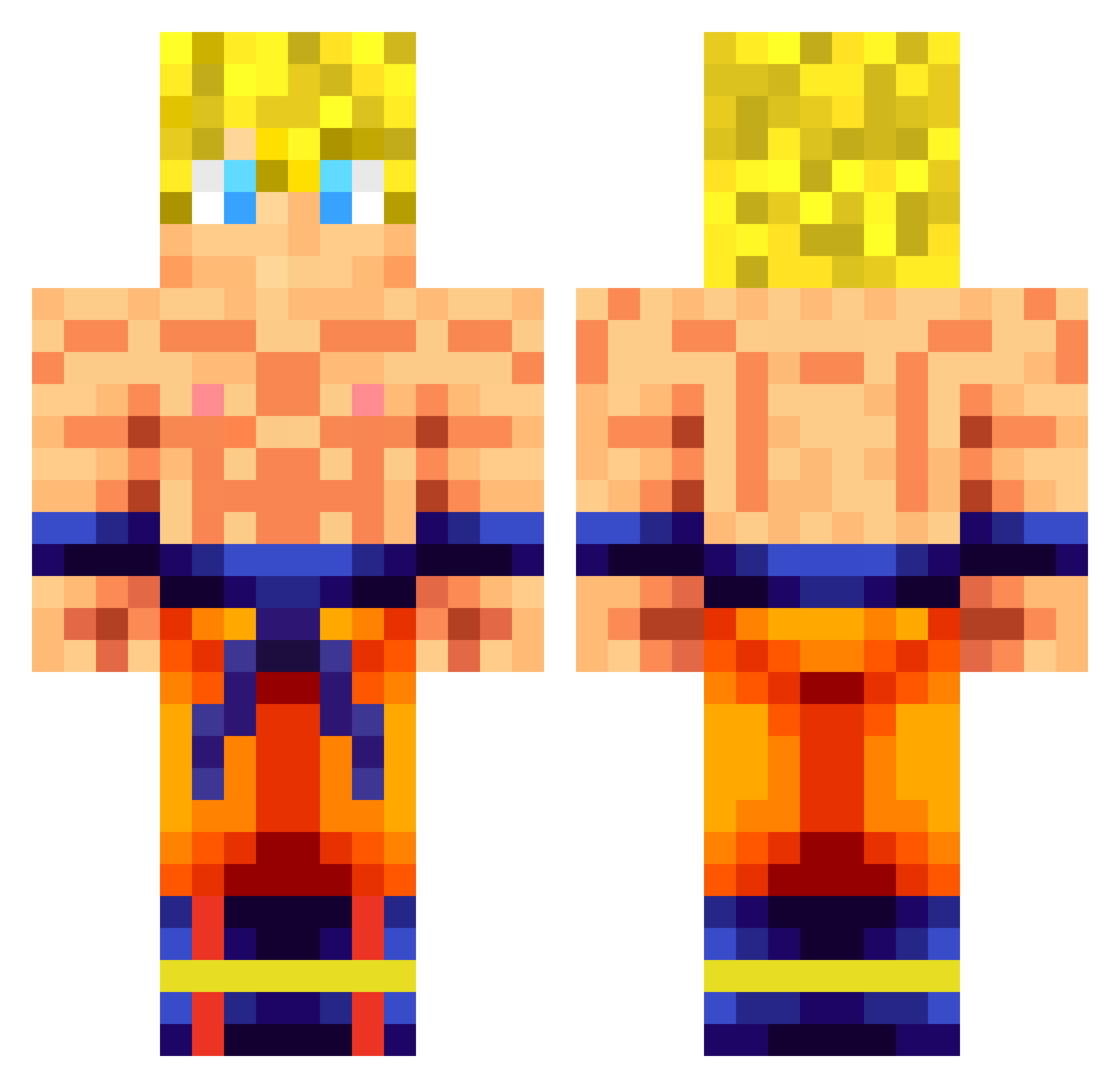 CameEverywhere Minecraft skin, front and back view