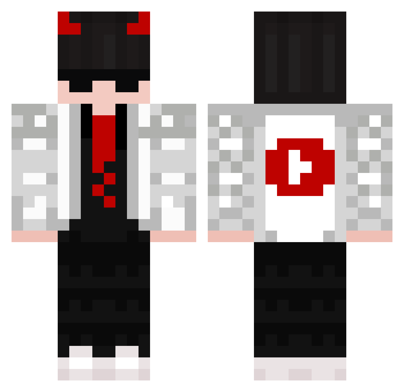 WakeUpBoy Minecraft skin, front and back view