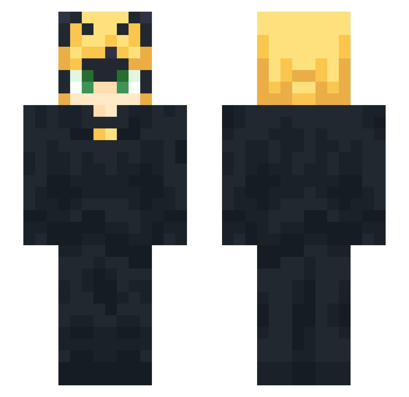 killua2093 Minecraft skin, front and back view