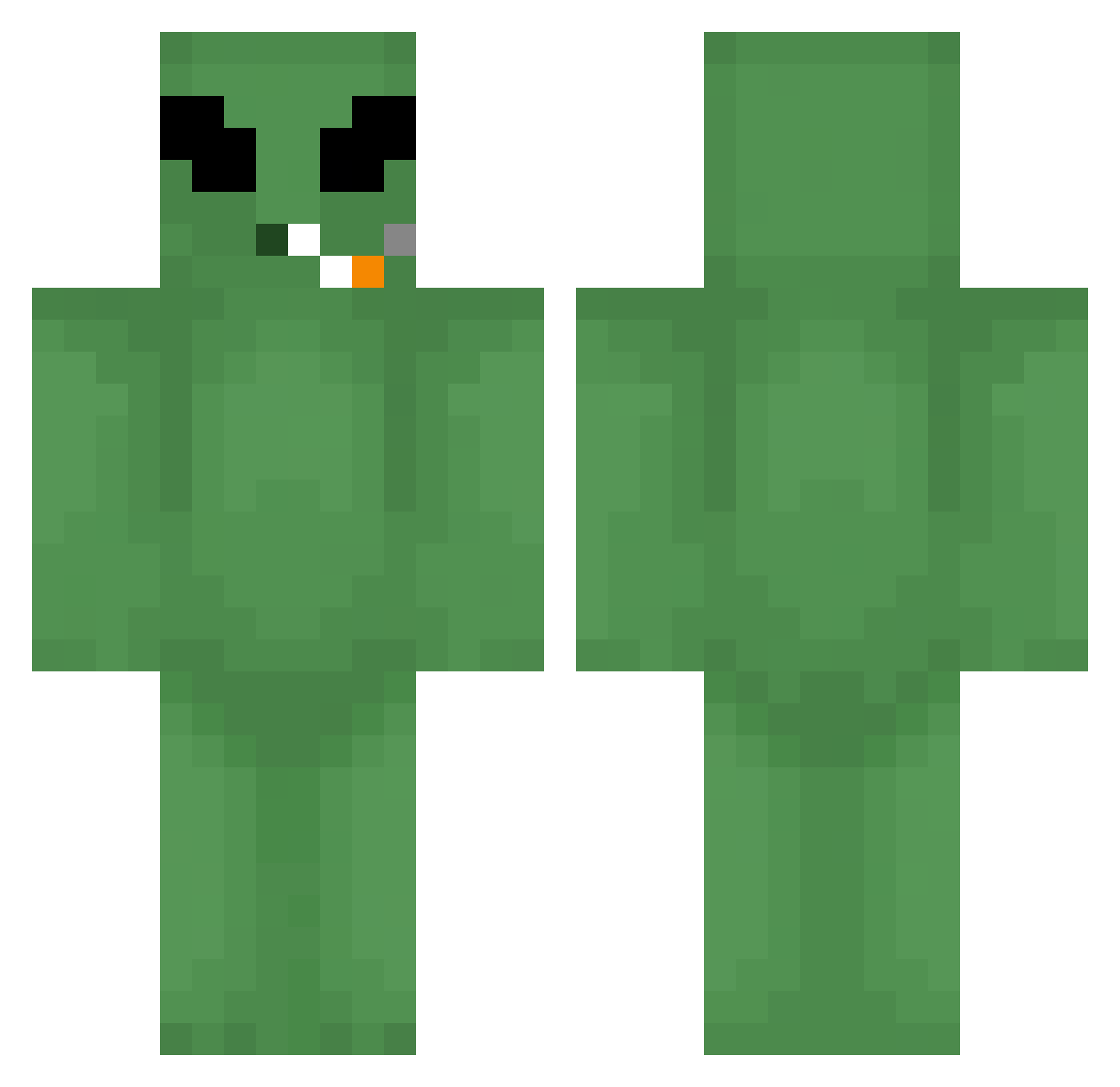 wackocool Minecraft skin, front and back view
