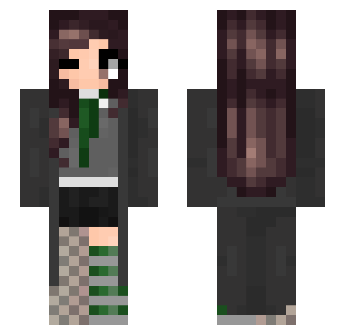 AWOKADO_1234 Minecraft skin, front and back view