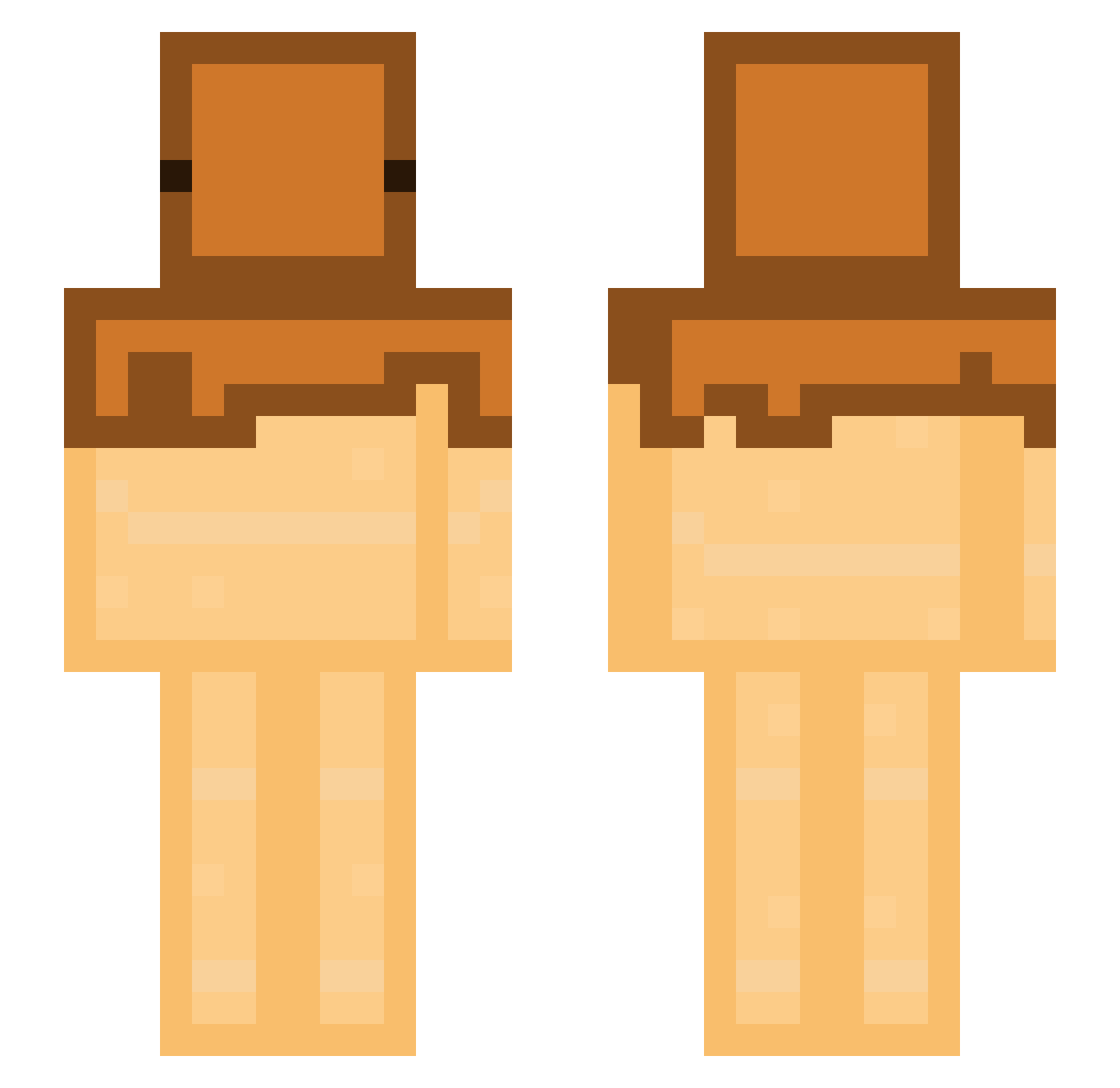 PedroGiuseppe Minecraft skin, front and back view