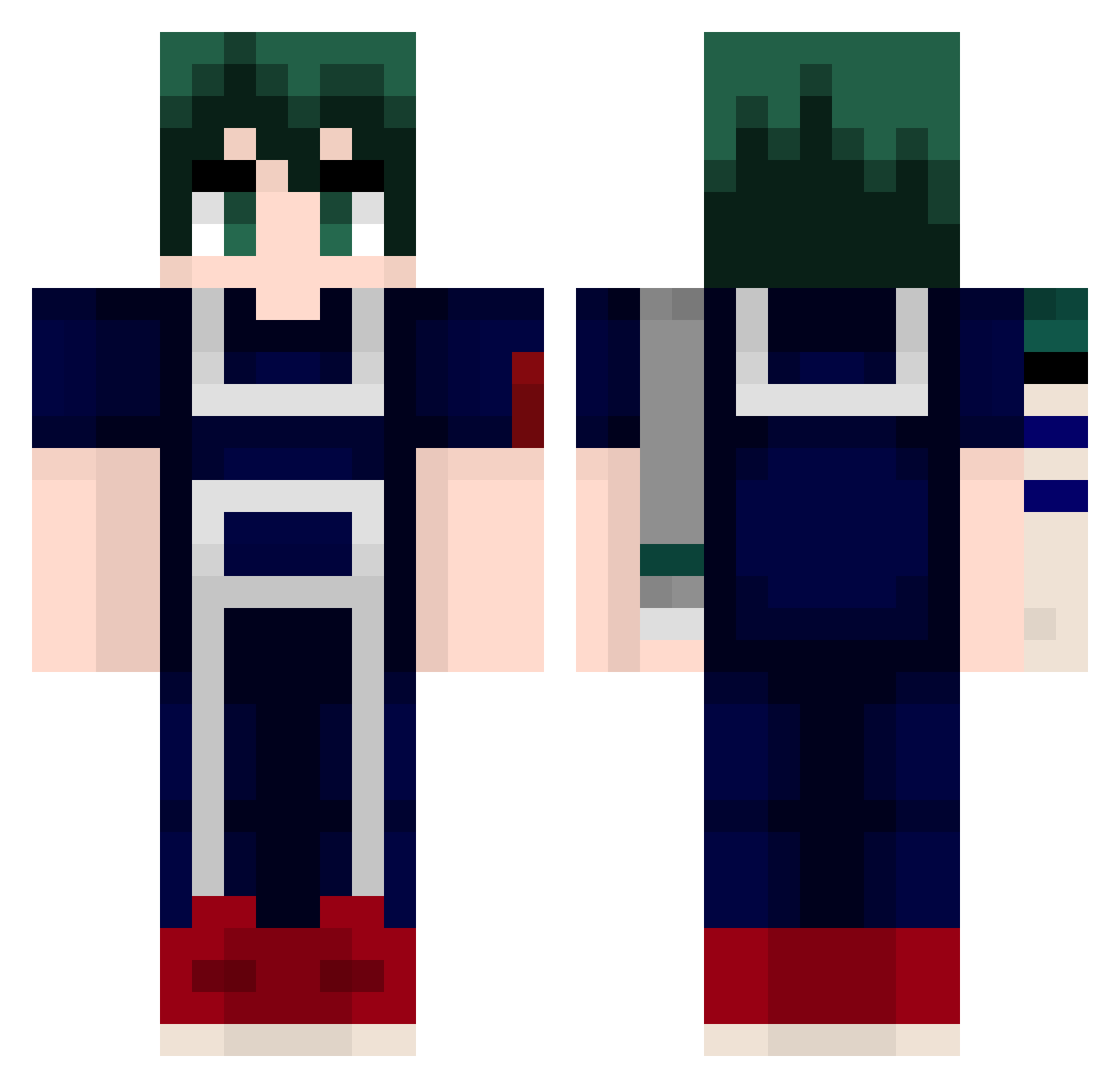 Obelix112 Minecraft skin, front and back view