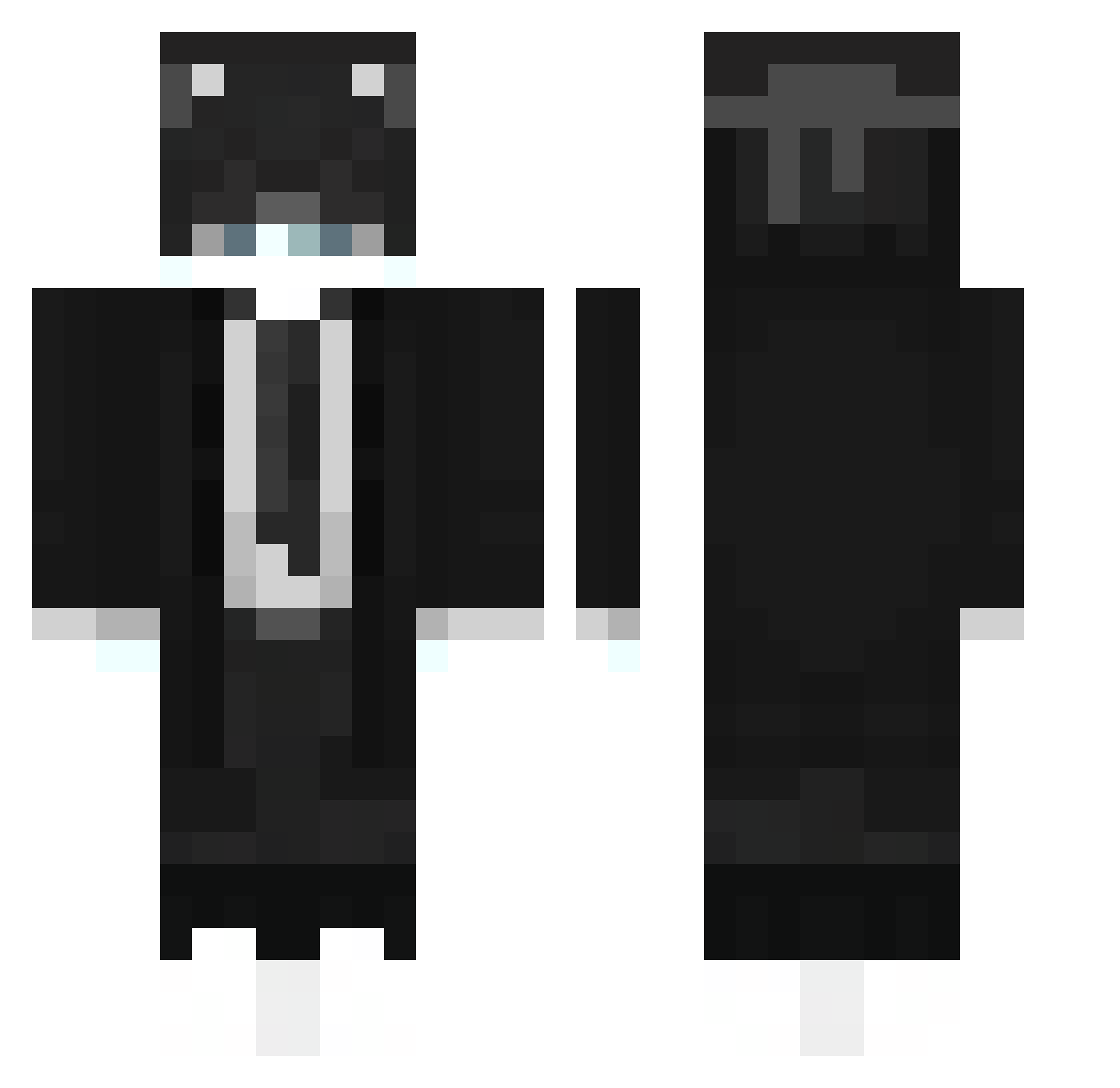 vinylxdev Minecraft skin, front and back view
