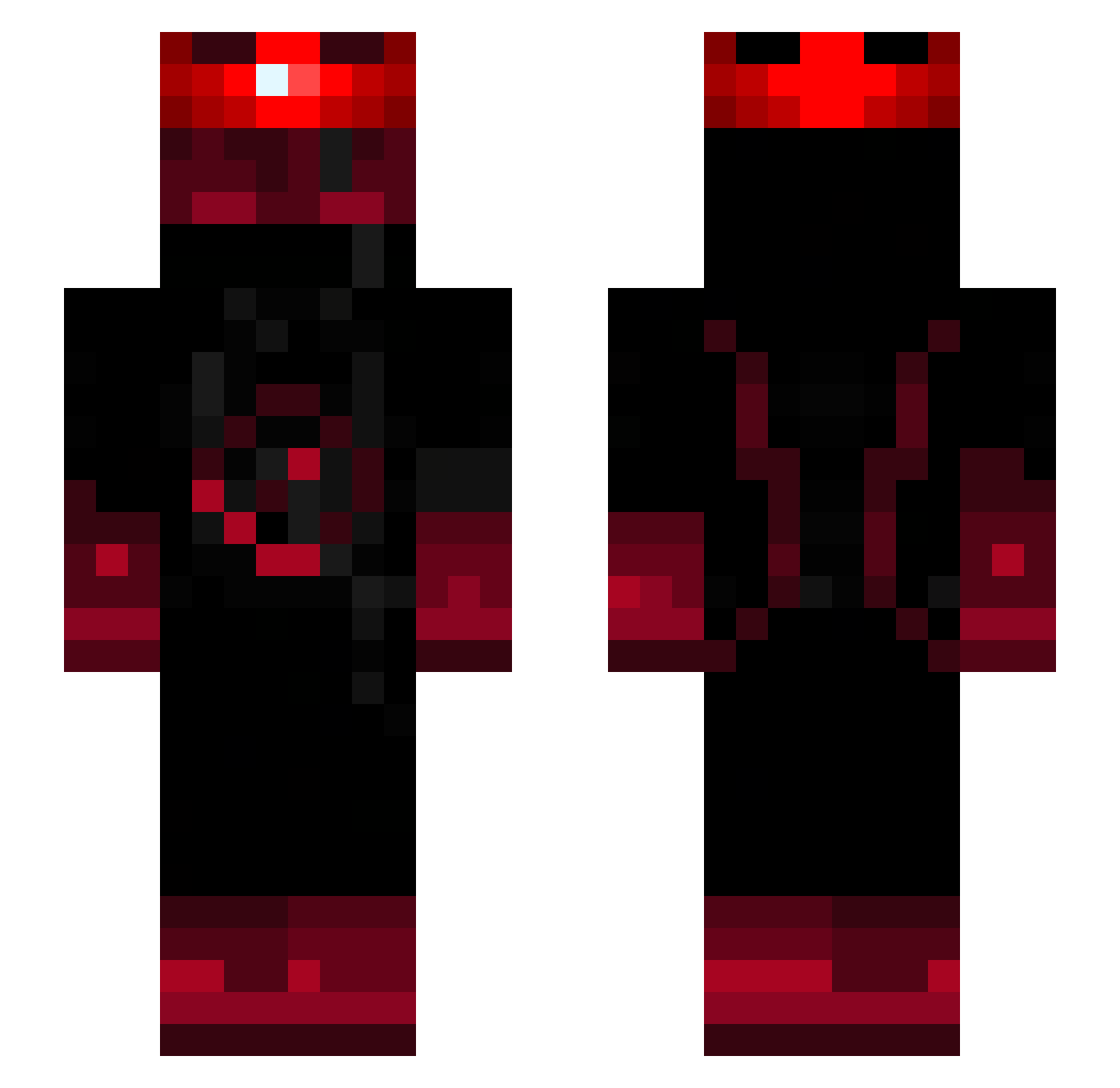 progidey Minecraft skin, front and back view