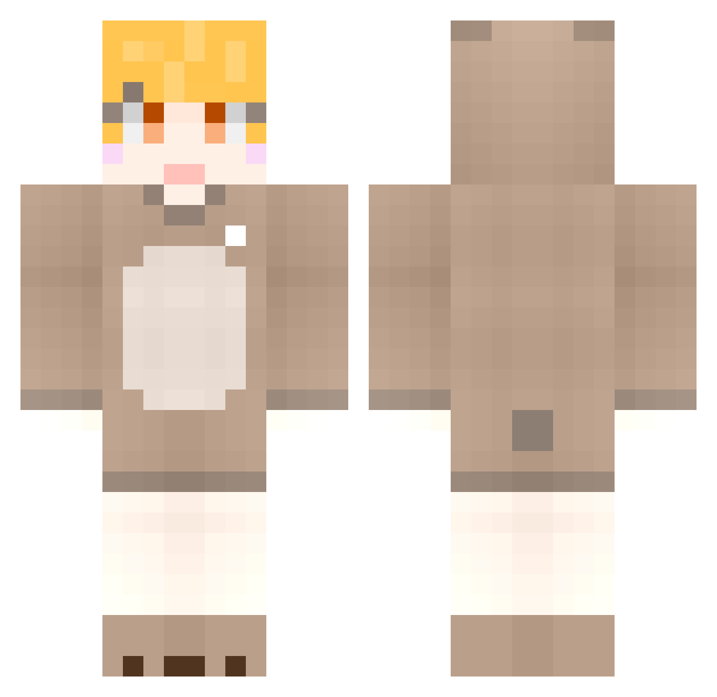 YOng1003 Minecraft skin, front and back view