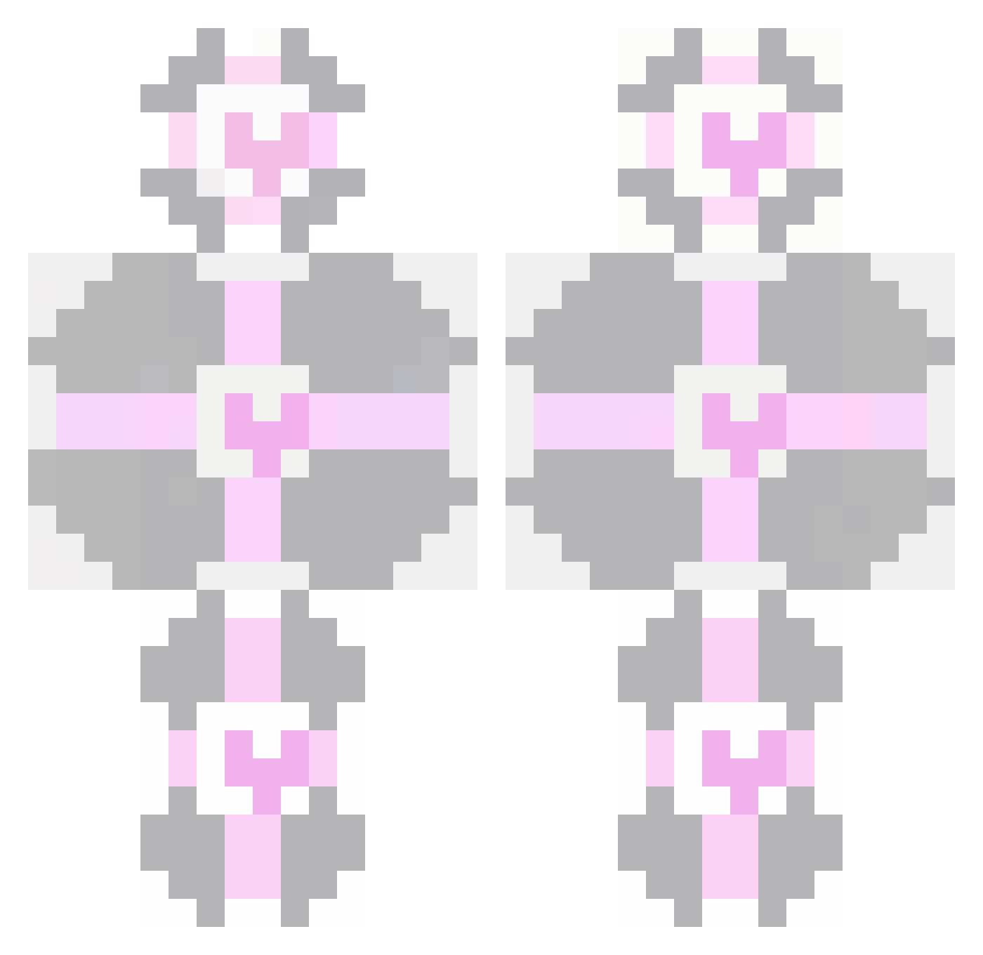 Zeramander Minecraft skin, front and back view