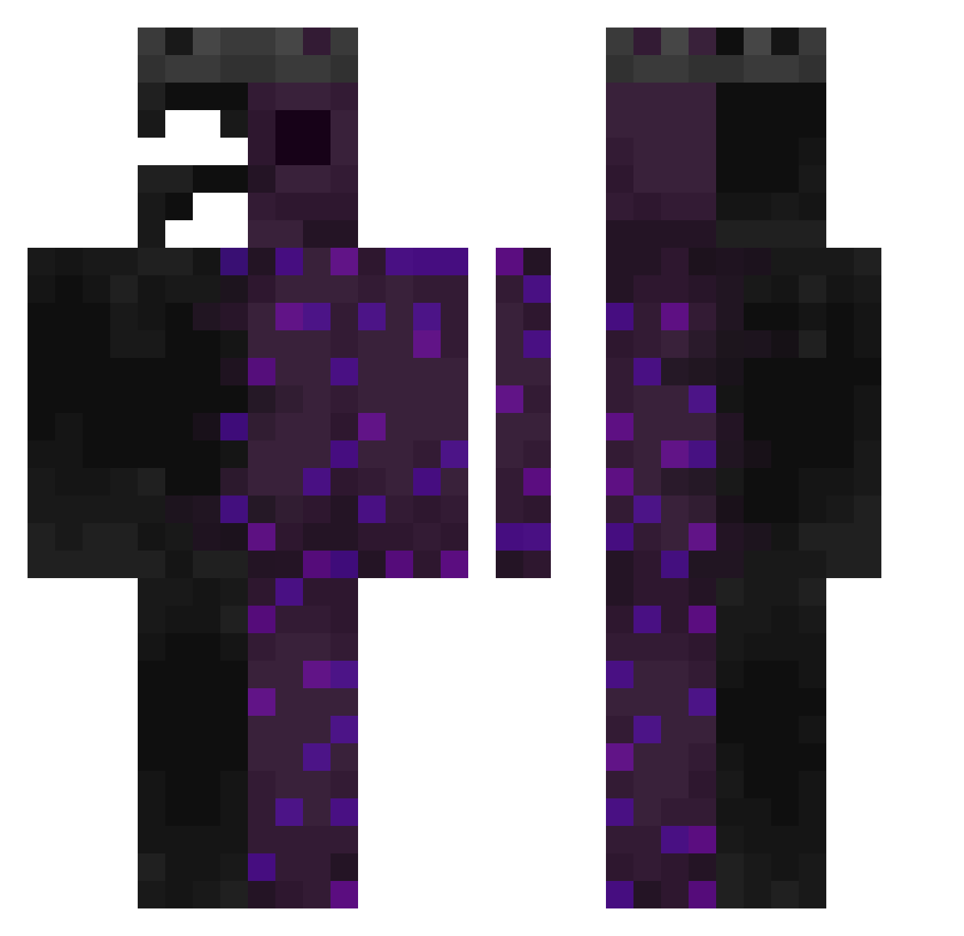 ZORINHO17 Minecraft skin, front and back view
