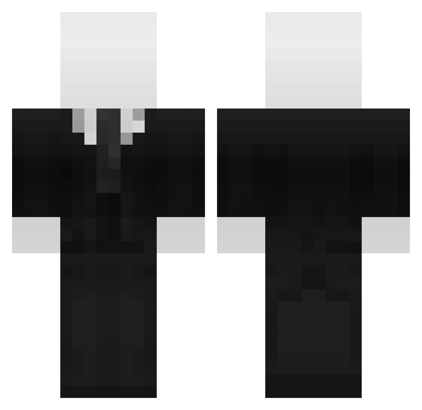 xfun Minecraft skin, front and back view