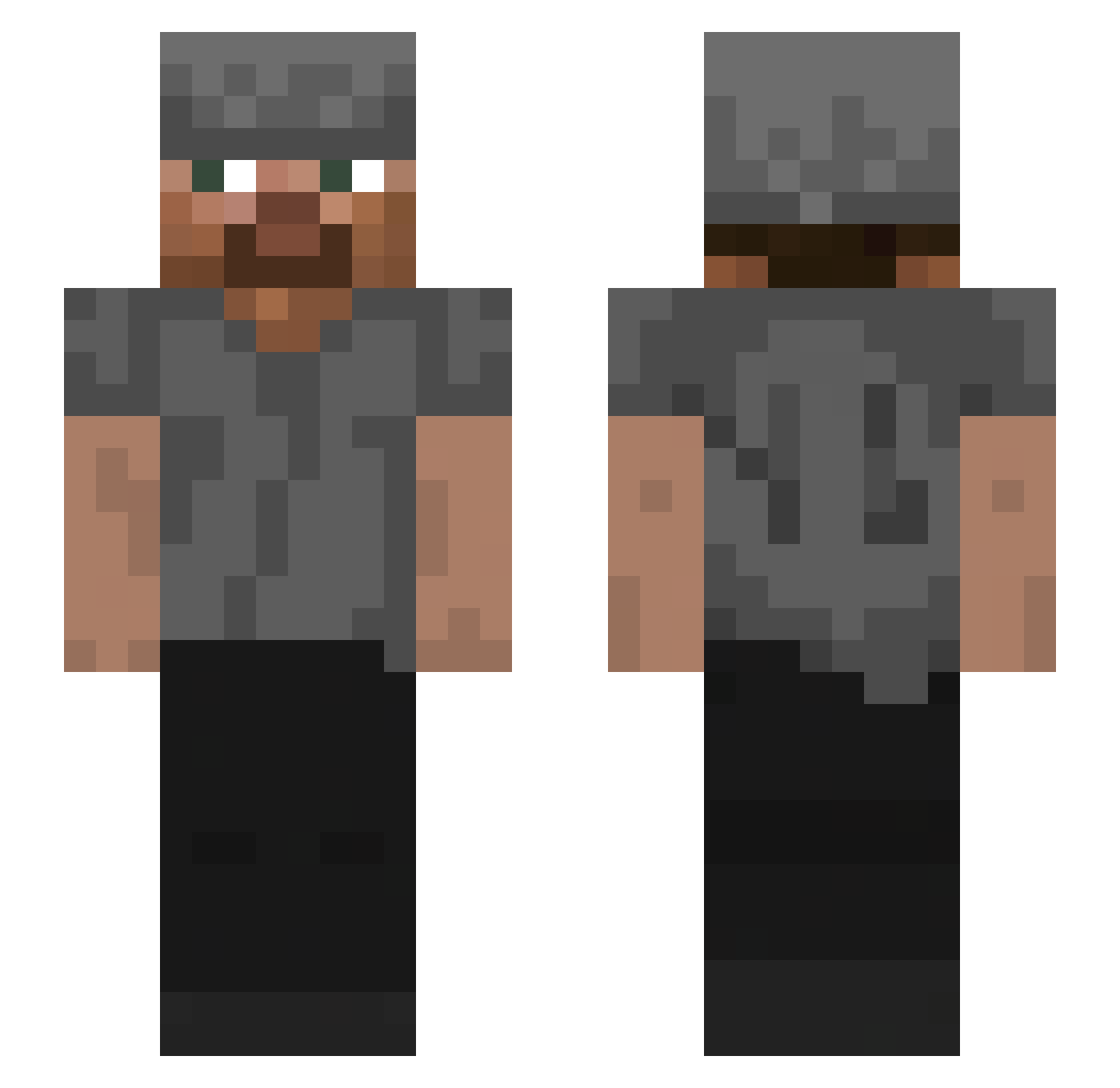ococoocoocoocooo Minecraft skin, front and back view