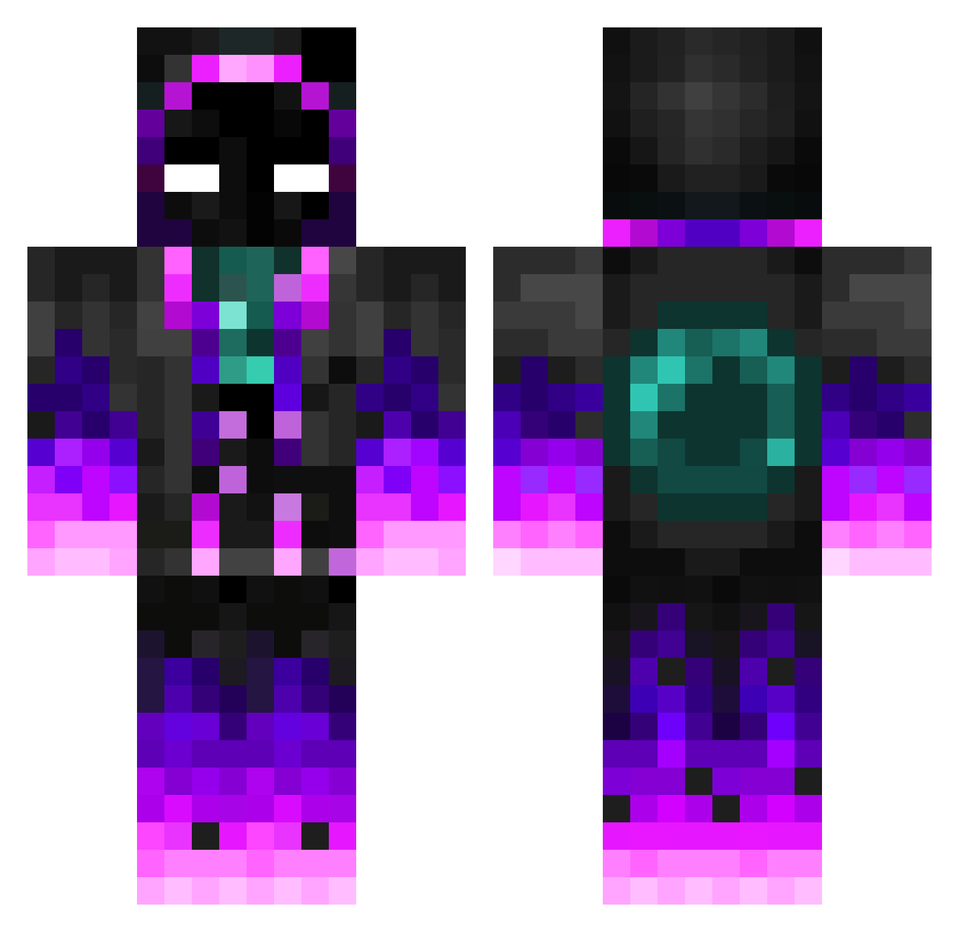 LordGameVlogs Minecraft skin, front and back view