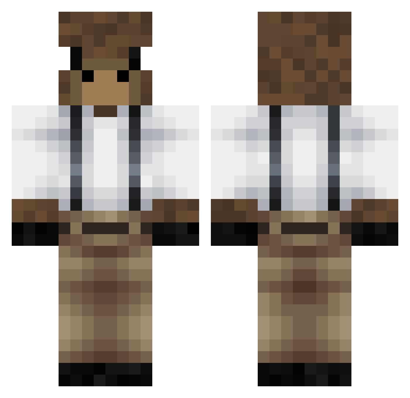 GuillermoFella Minecraft skin, front and back view