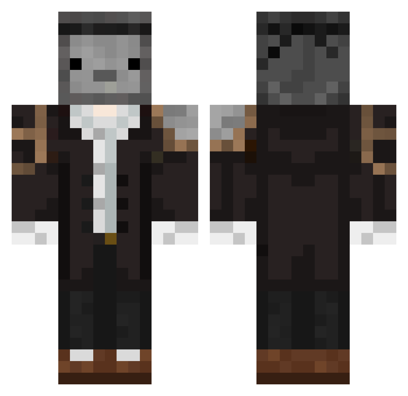 RetroJupiter673 Minecraft skin, front and back view
