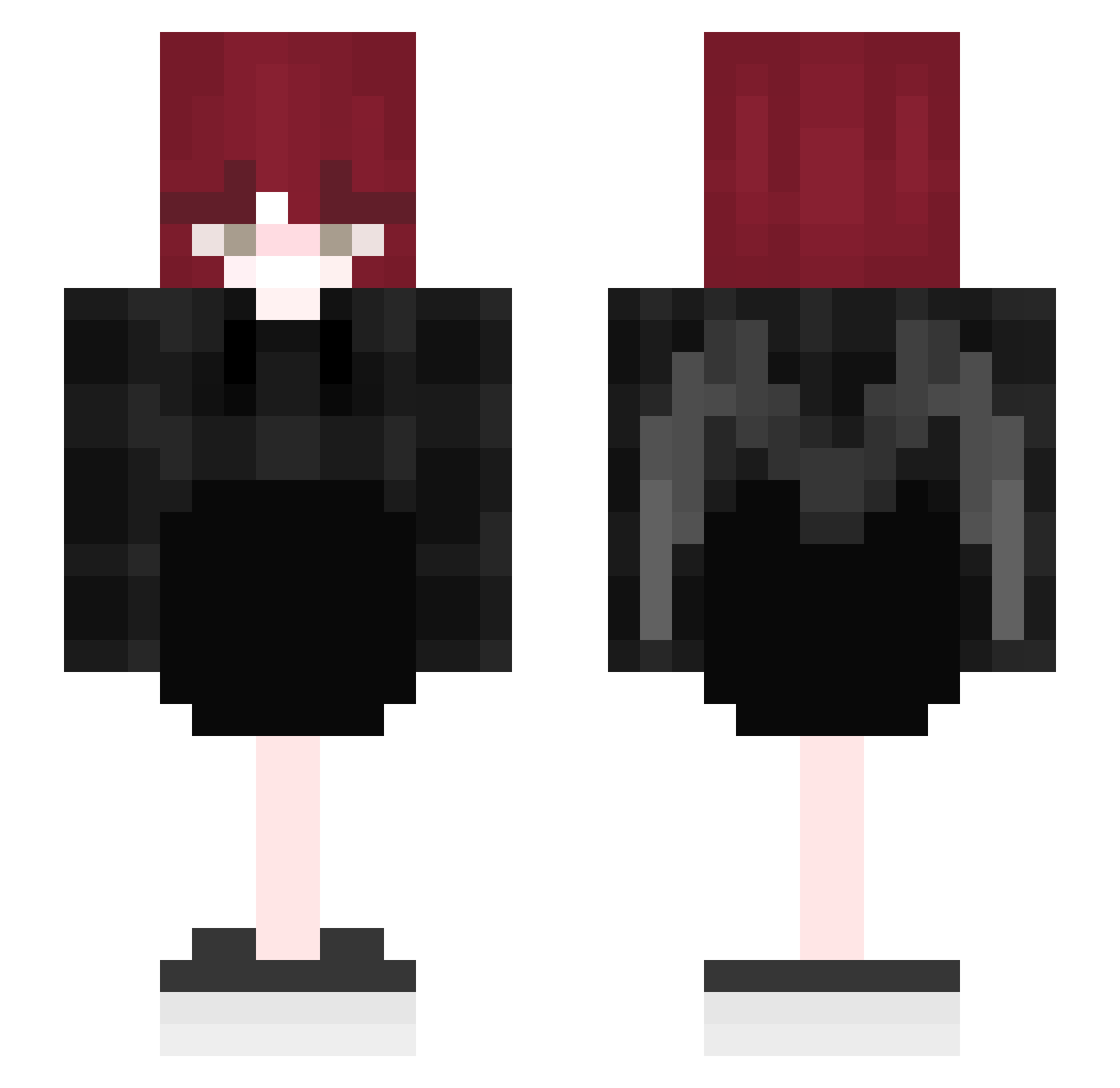 kanapeczk Minecraft skin, front and back view