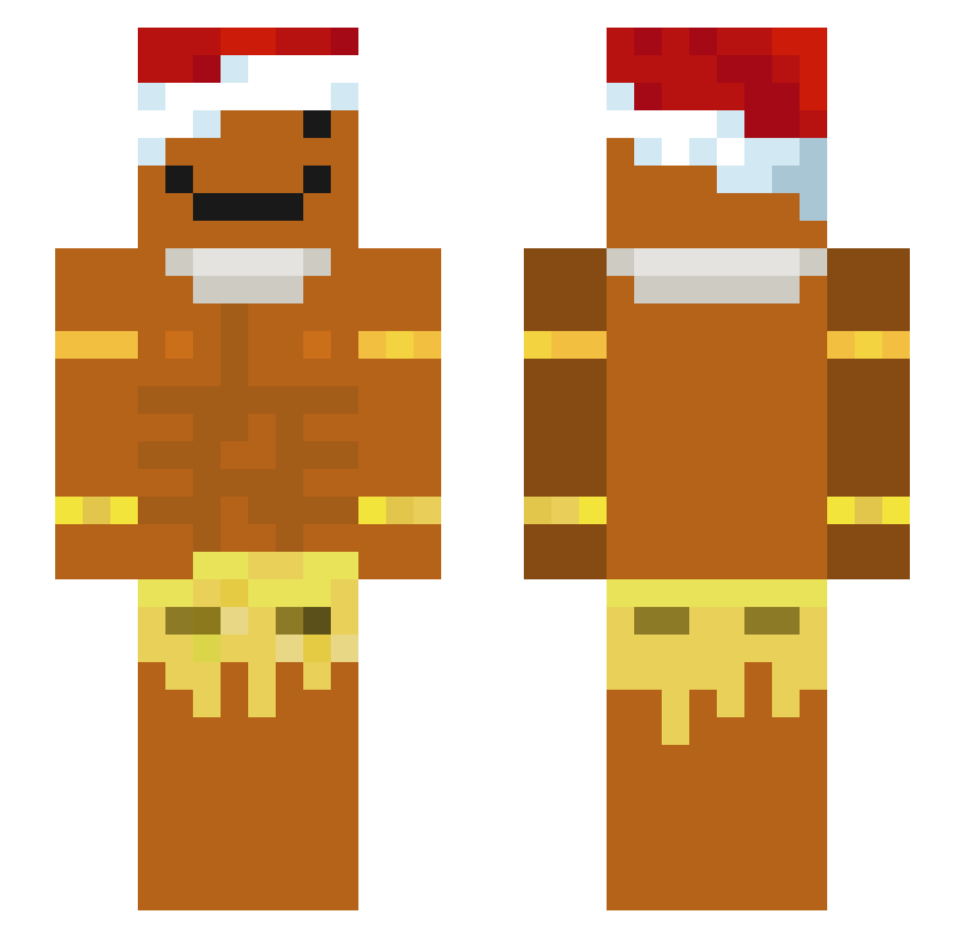 hyadn Minecraft skin, front and back view