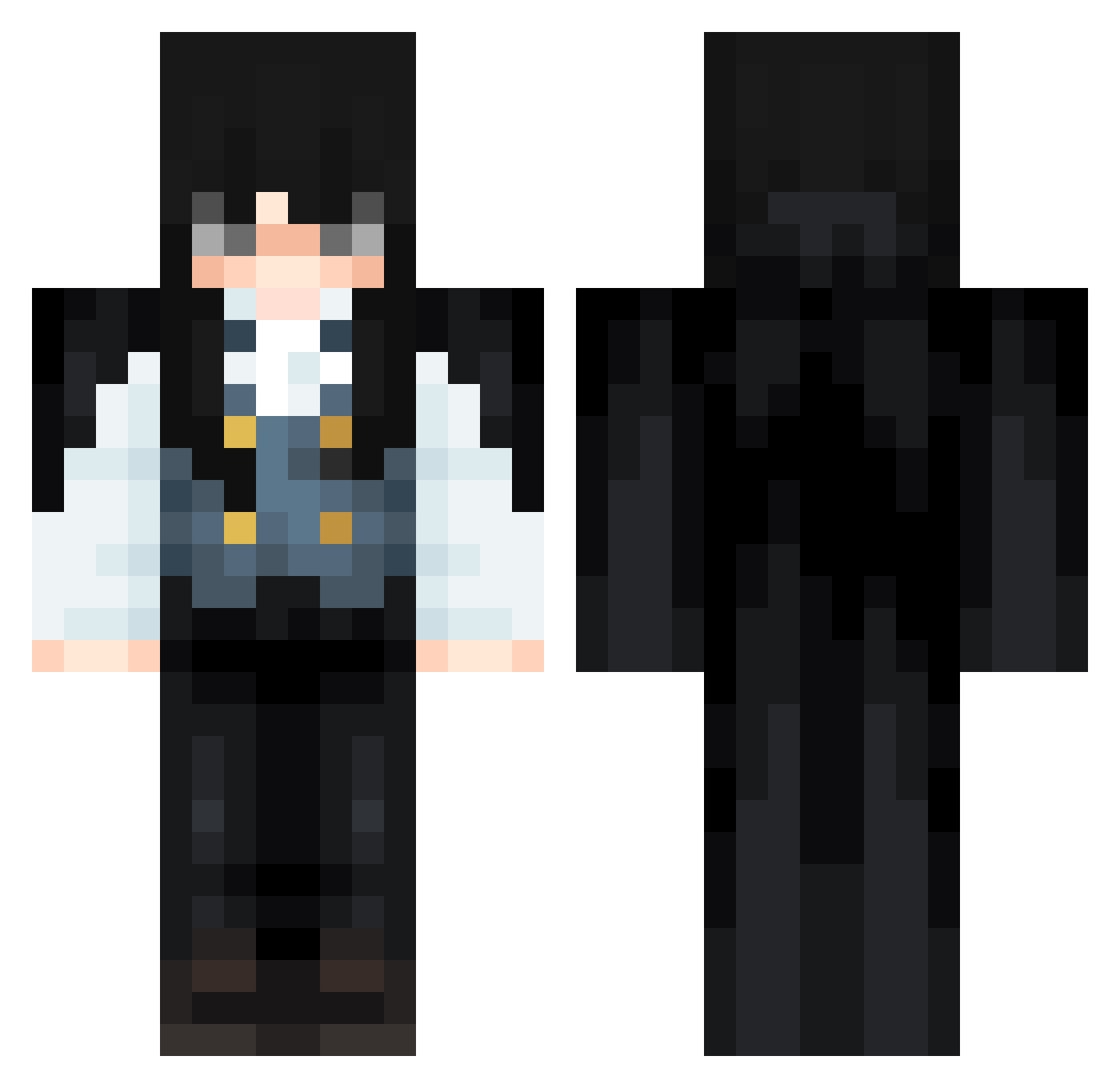 yIv4 Minecraft skin, front and back view